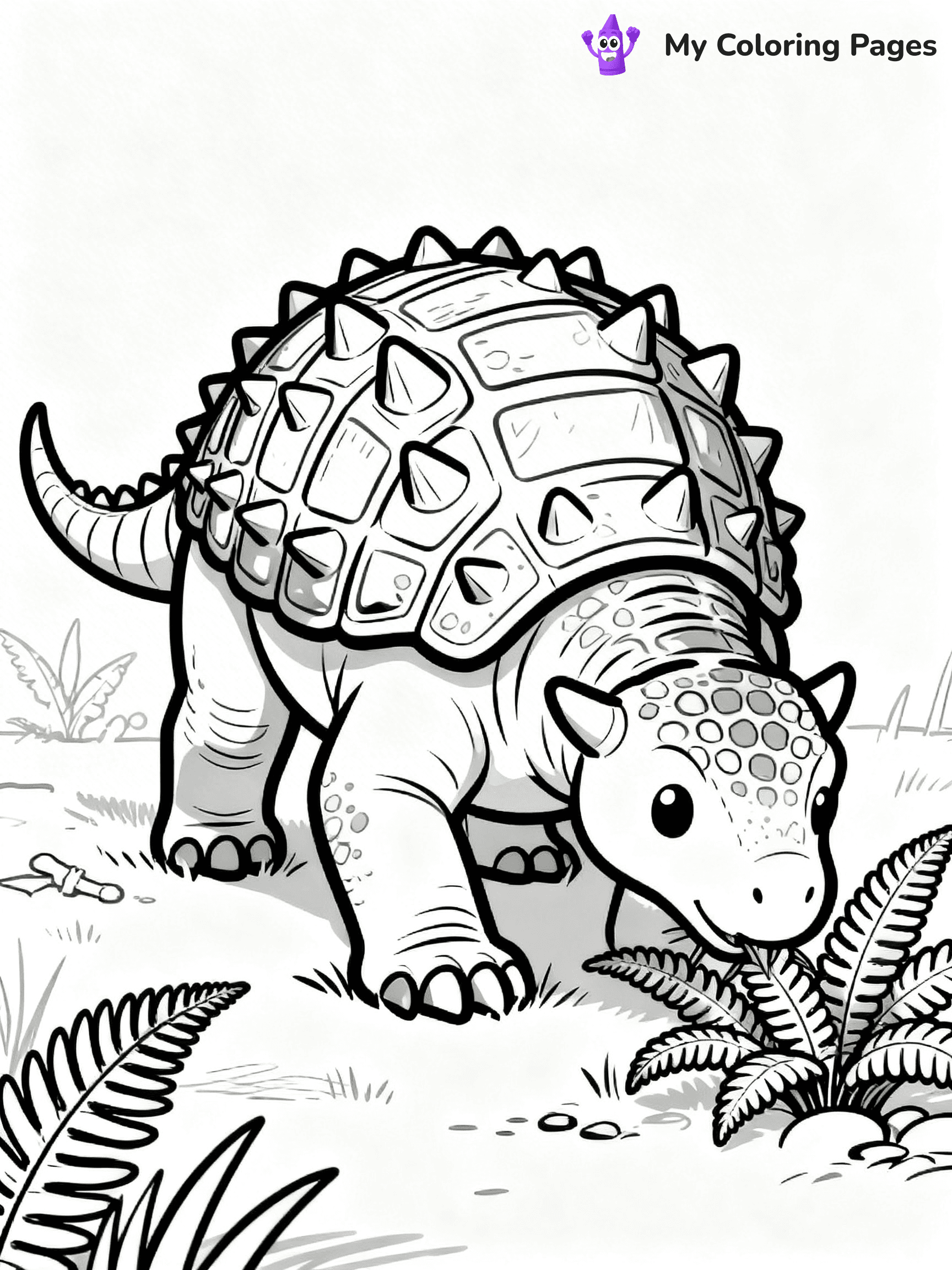 Ankylosaurus Coloring Pages - 79