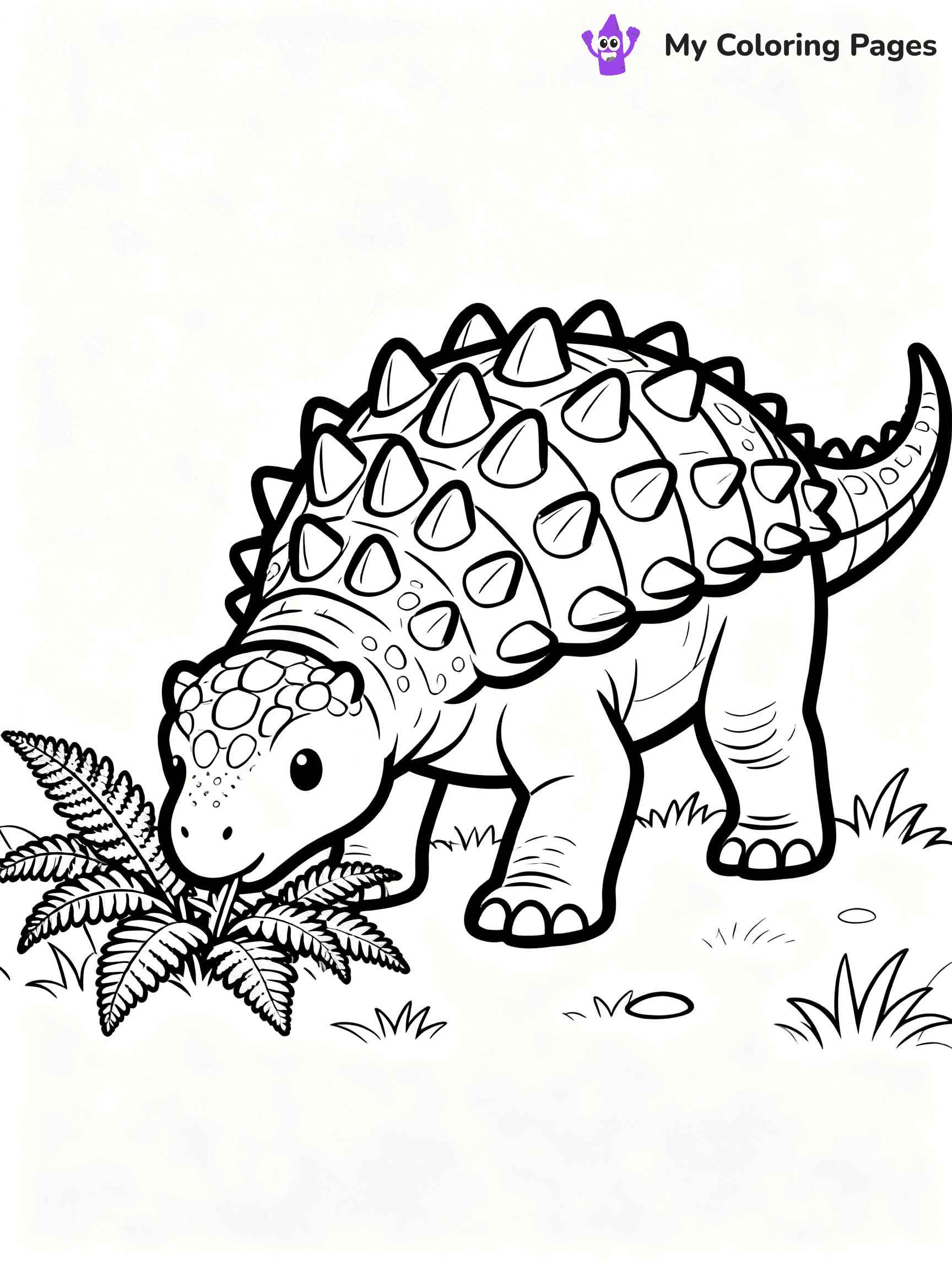Ankylosaurus Coloring Pages - 78