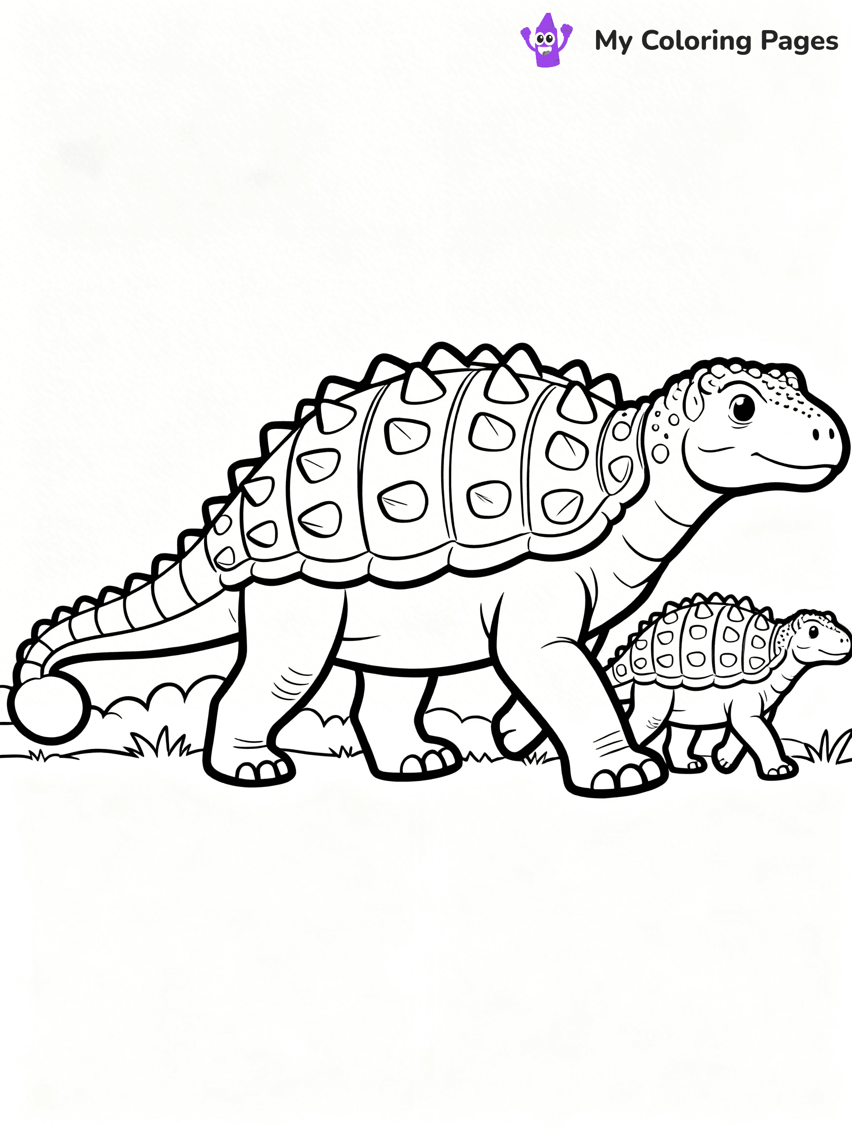 Ankylosaurus Coloring Pages - 71