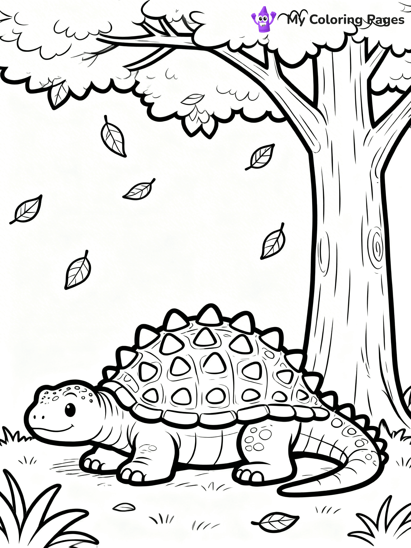 Ankylosaurus Coloring Pages - 64