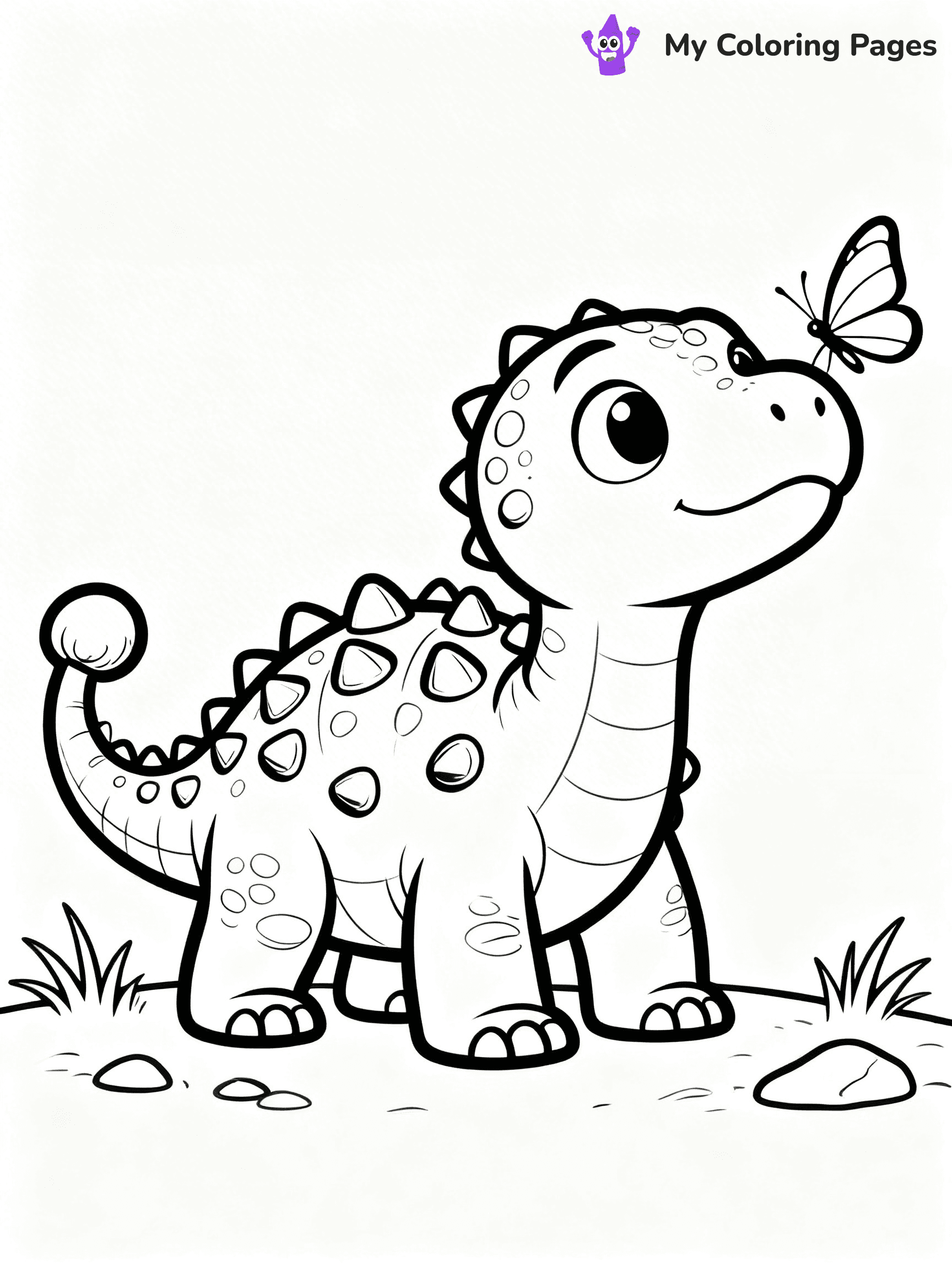 Ankylosaurus Coloring Pages - 63