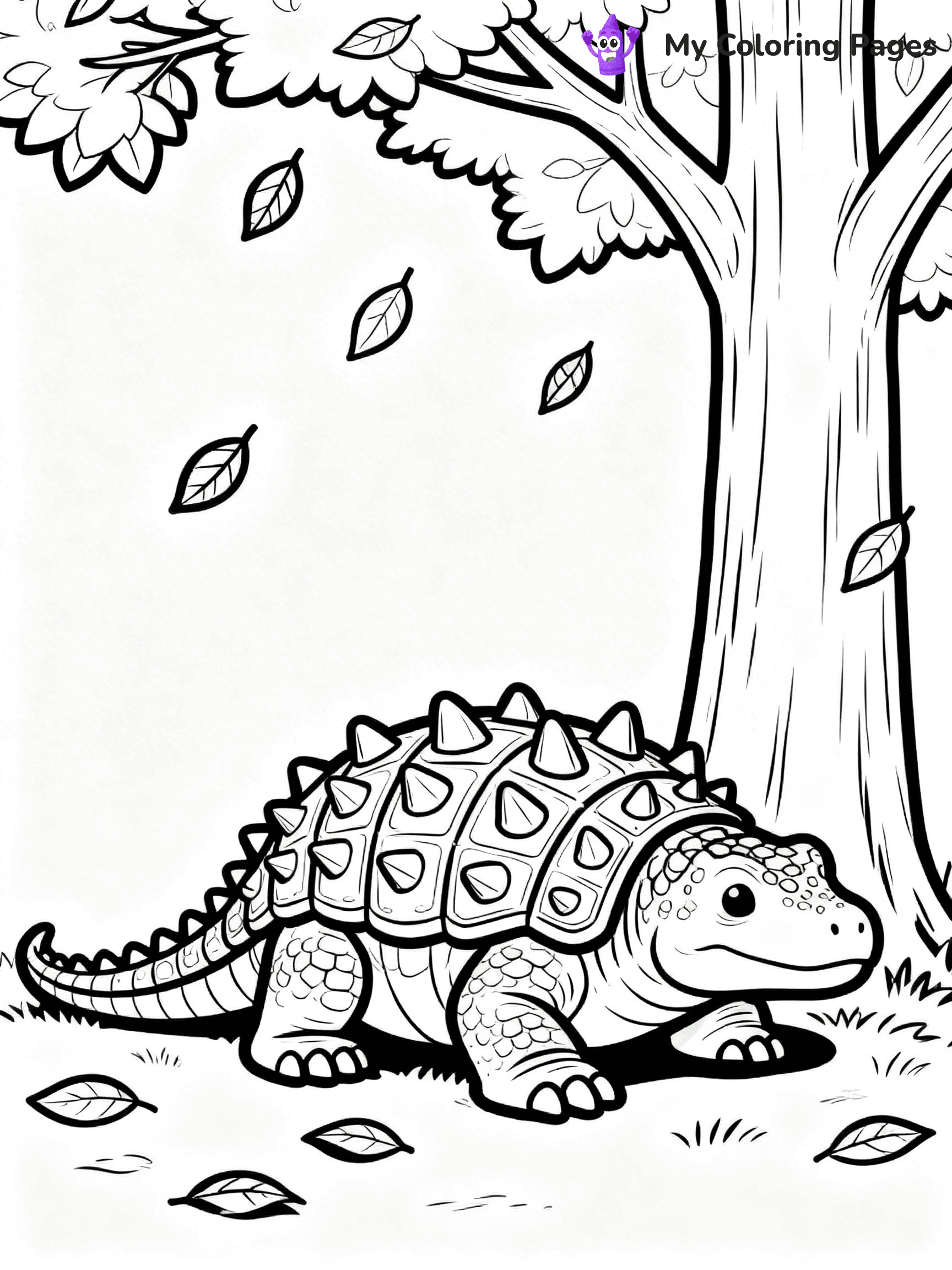 Ankylosaurus Coloring Pages - 61