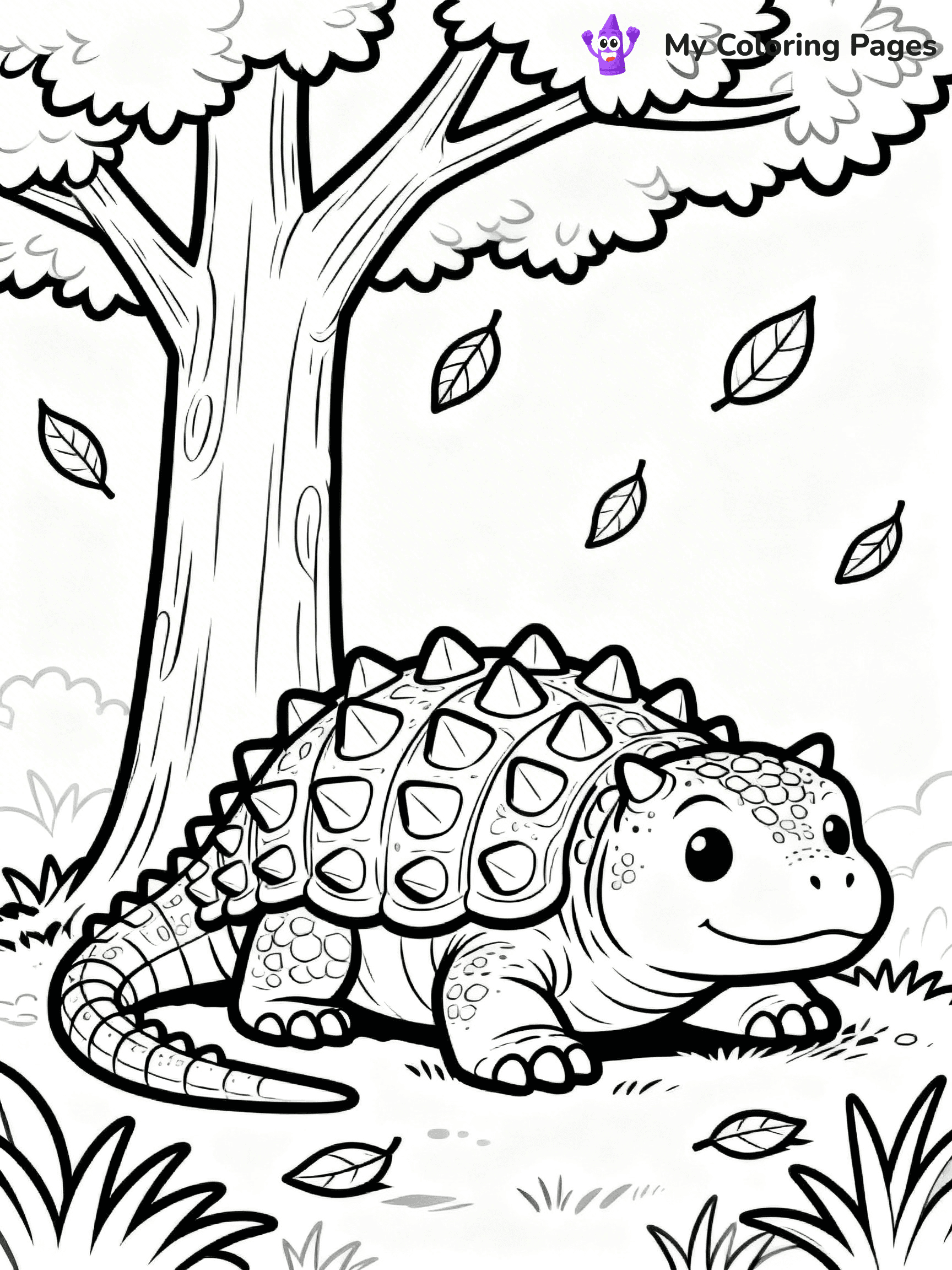 Ankylosaurus Coloring Pages - 57