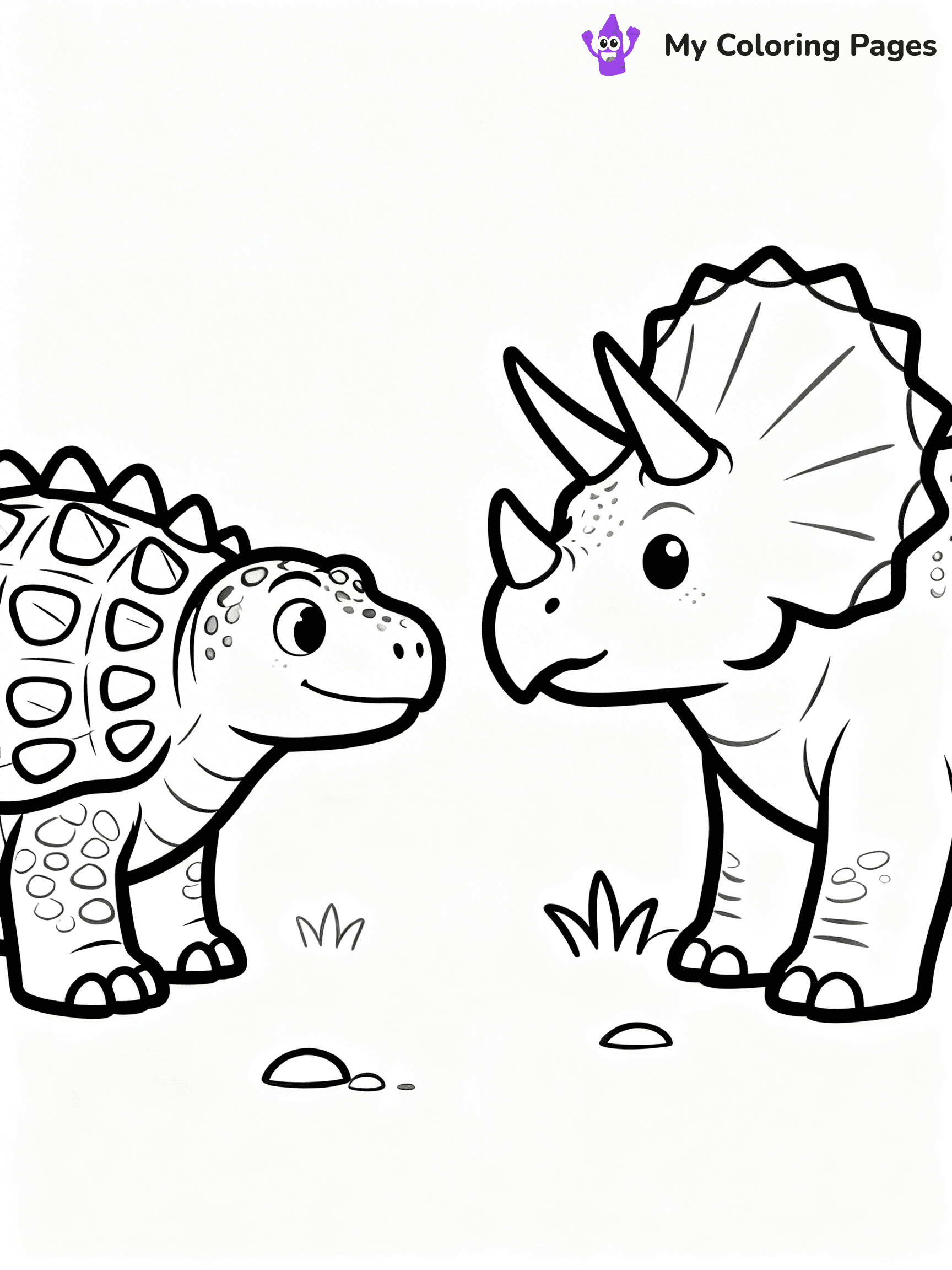 Ankylosaurus Coloring Pages - 48