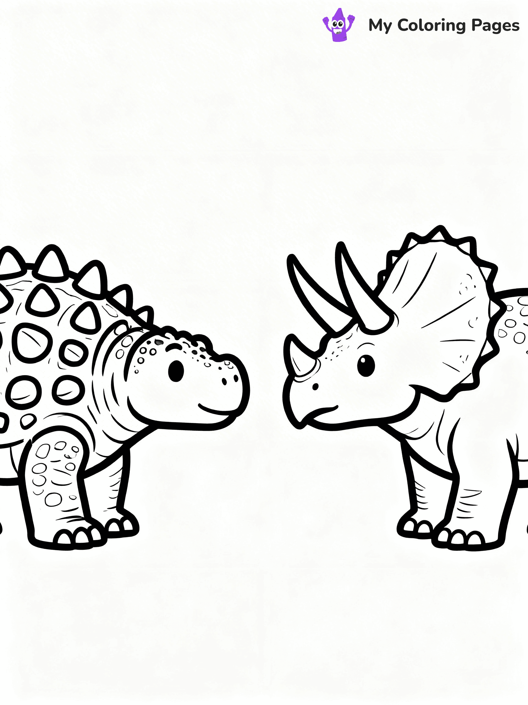 Ankylosaurus Coloring Pages - 47