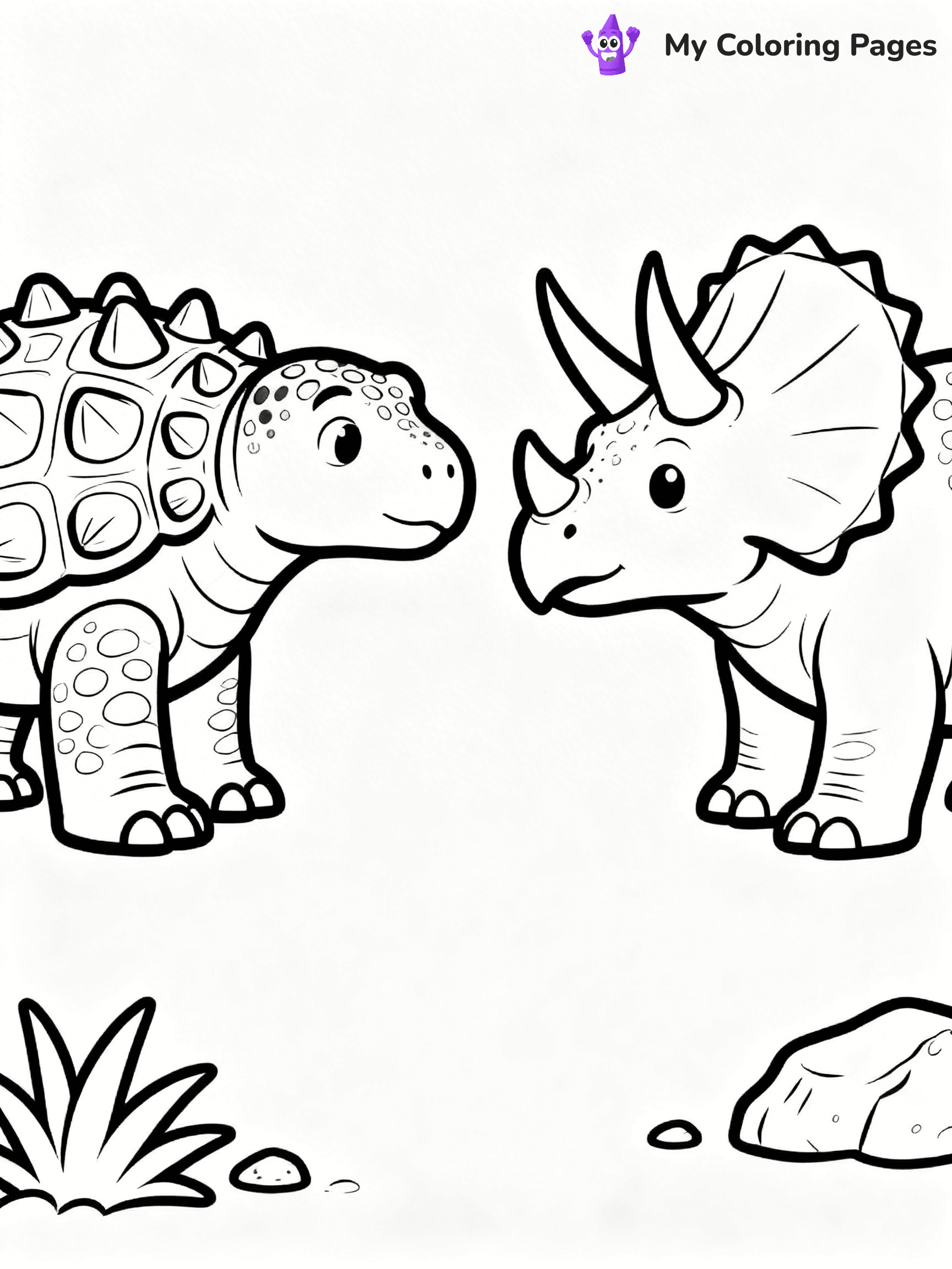 Ankylosaurus Coloring Pages - 46