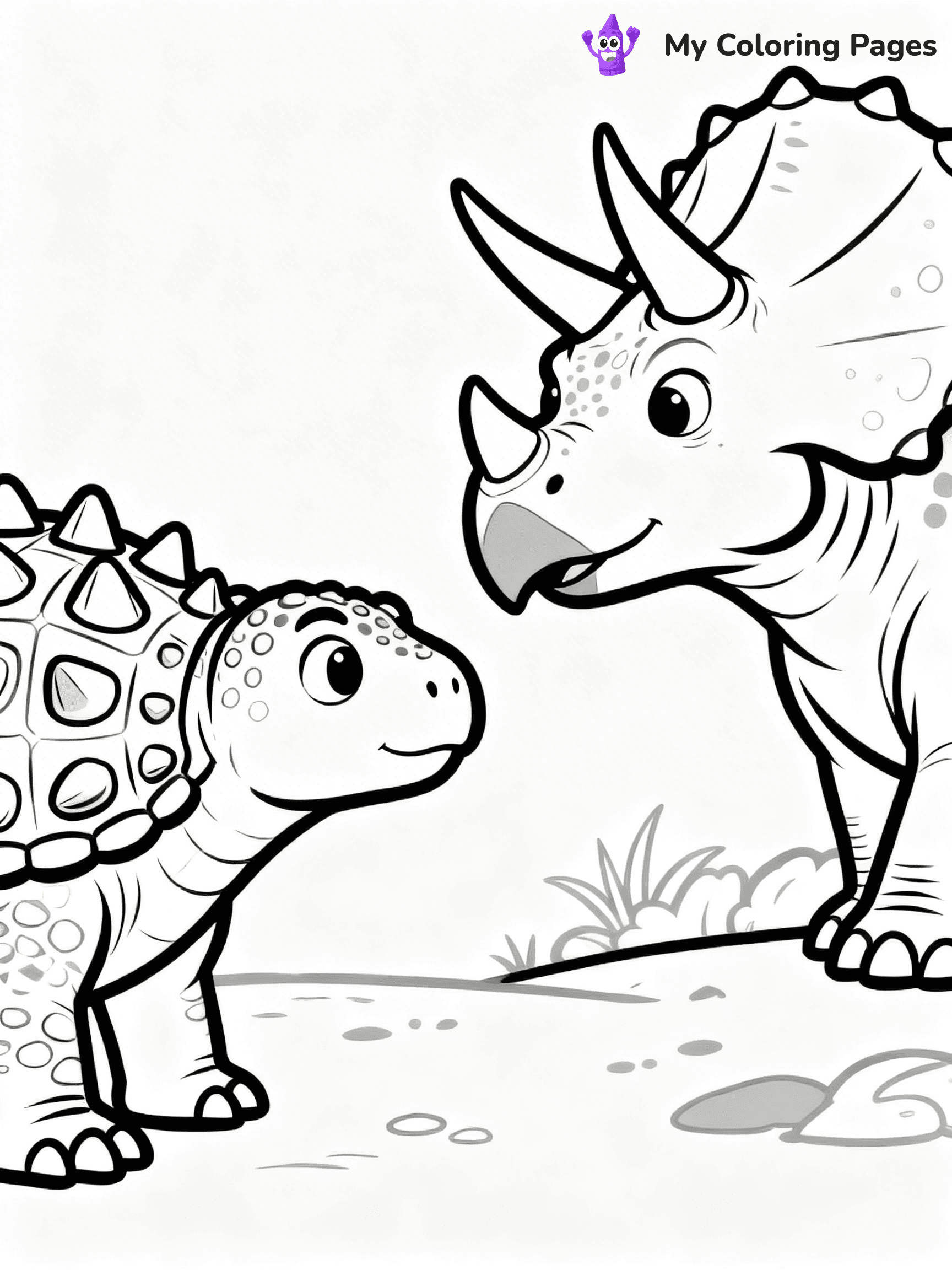 Ankylosaurus Coloring Pages - 44