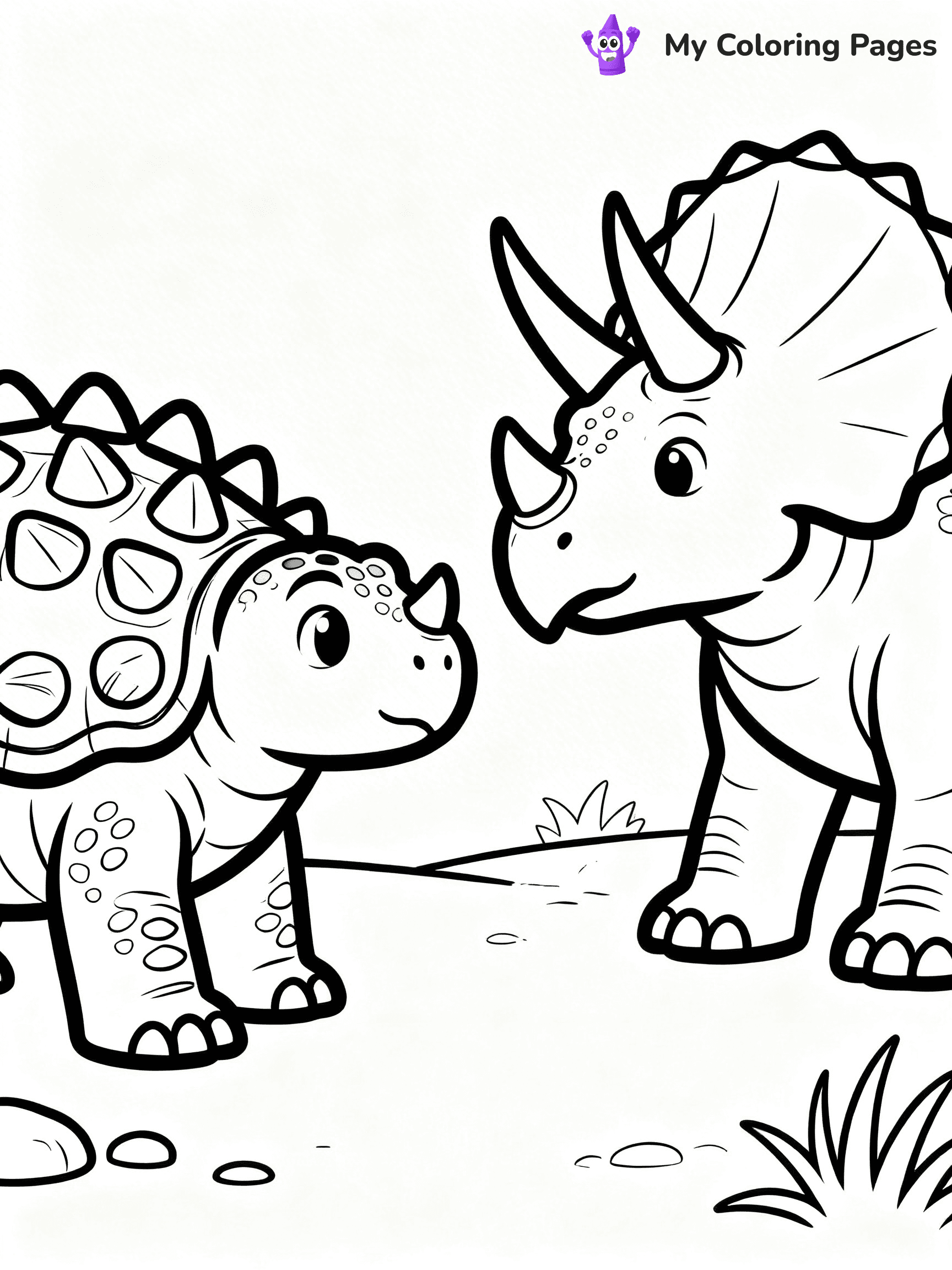 Ankylosaurus Coloring Pages - 43