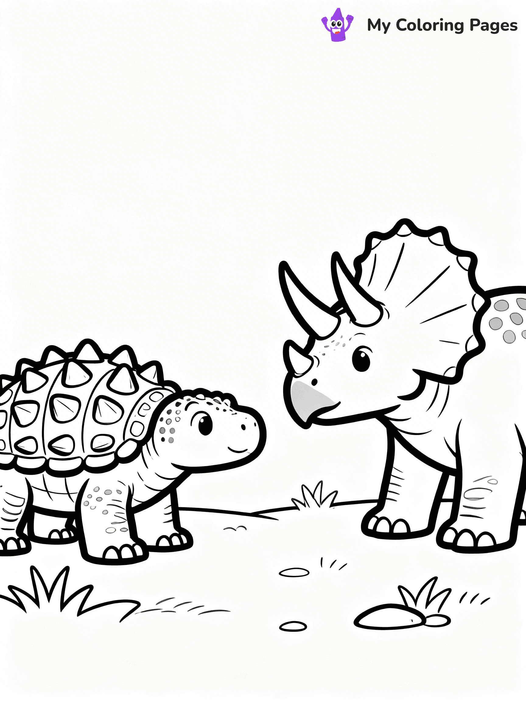 Ankylosaurus Coloring Pages - 42