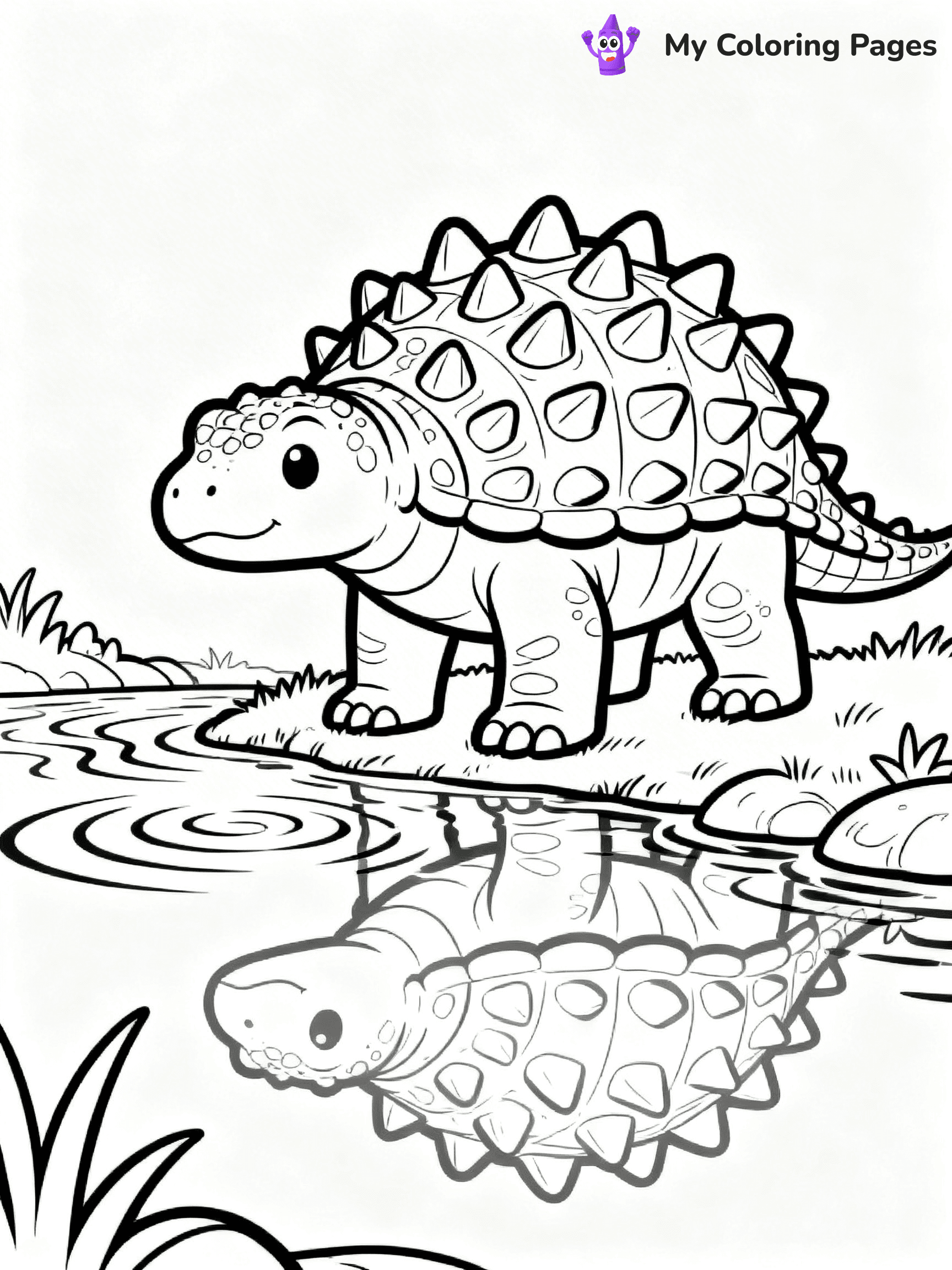 Ankylosaurus Coloring Pages - 41