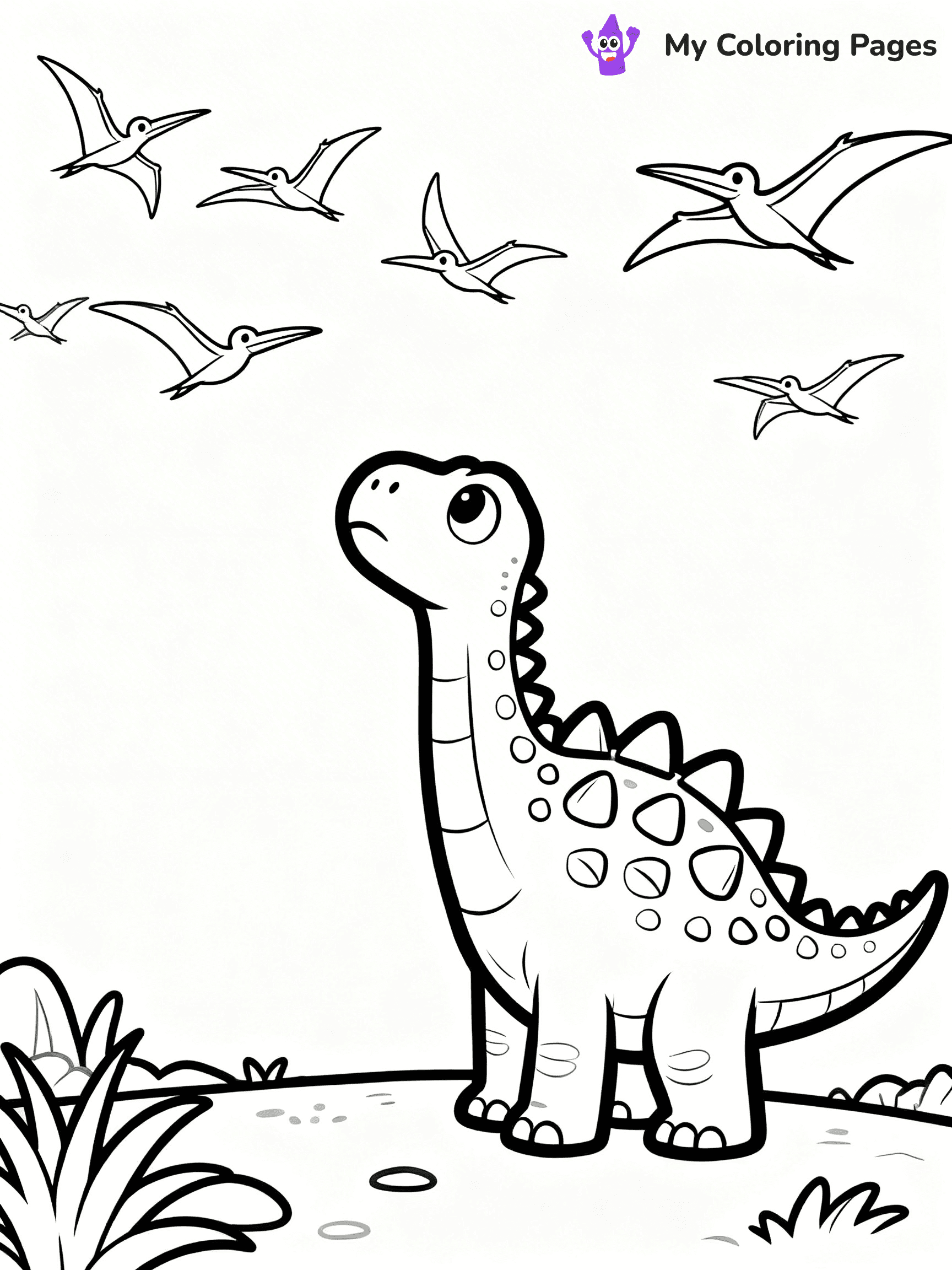 Ankylosaurus Coloring Pages - 21