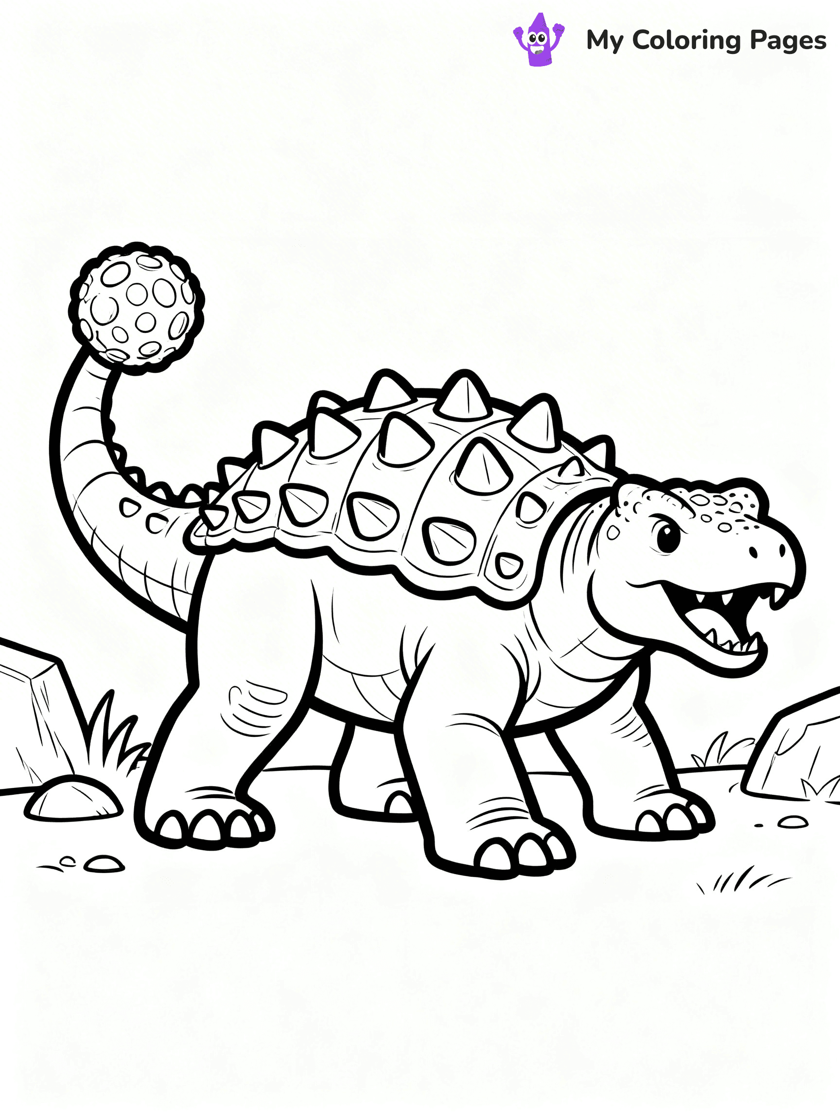 Ankylosaurus Coloring Pages - 14