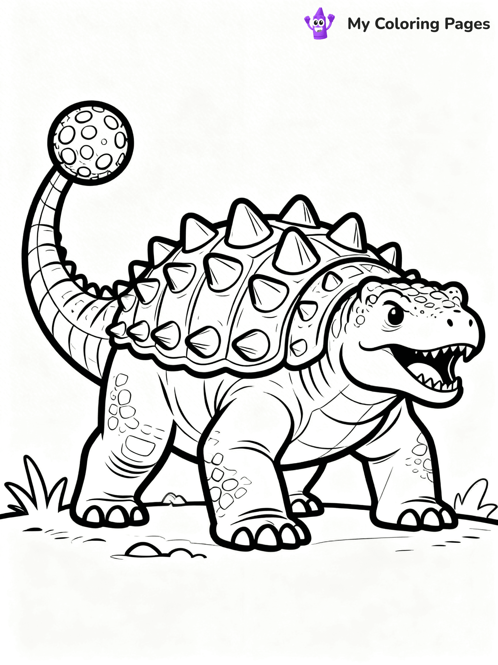 Ankylosaurus Coloring Pages - 11