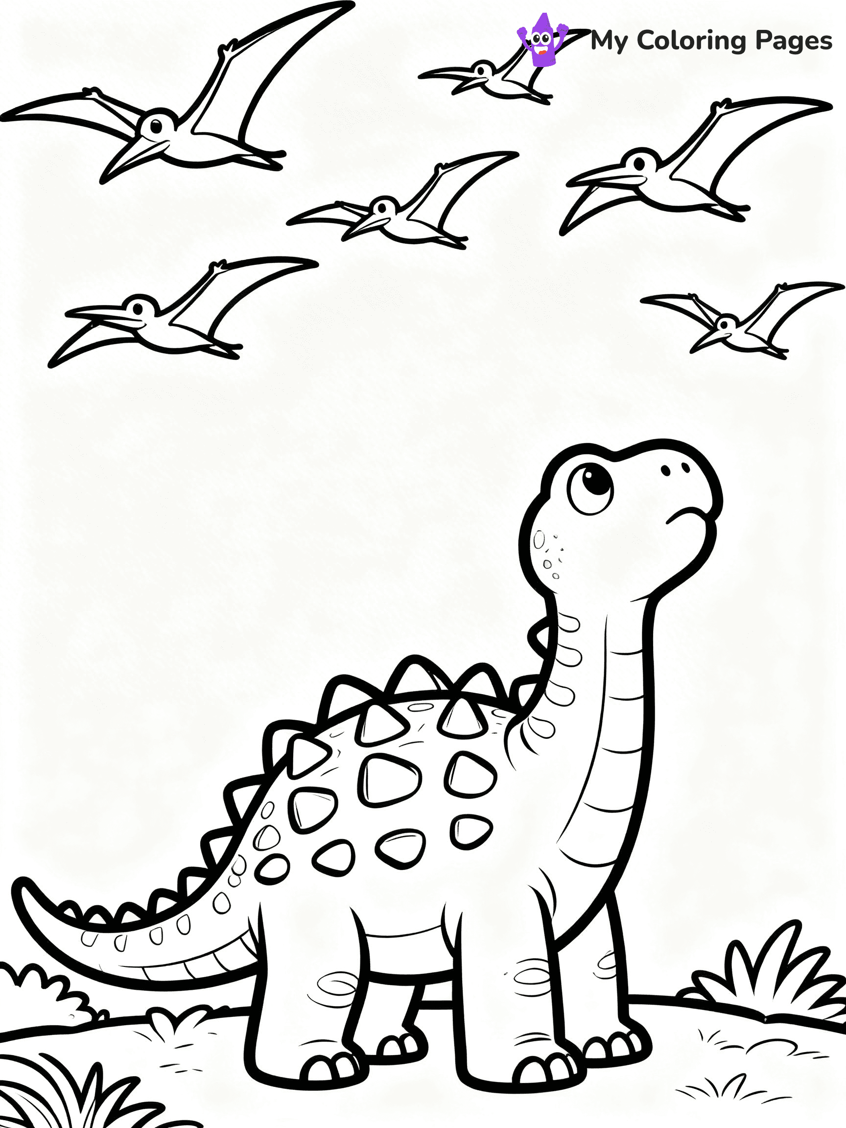 Ankylosaurus Coloring Pages - 9