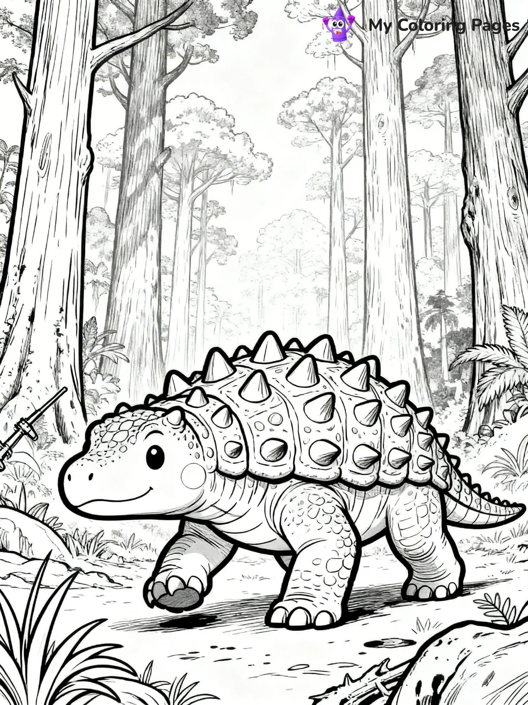 Ankylosaurus Coloring Pages - 5