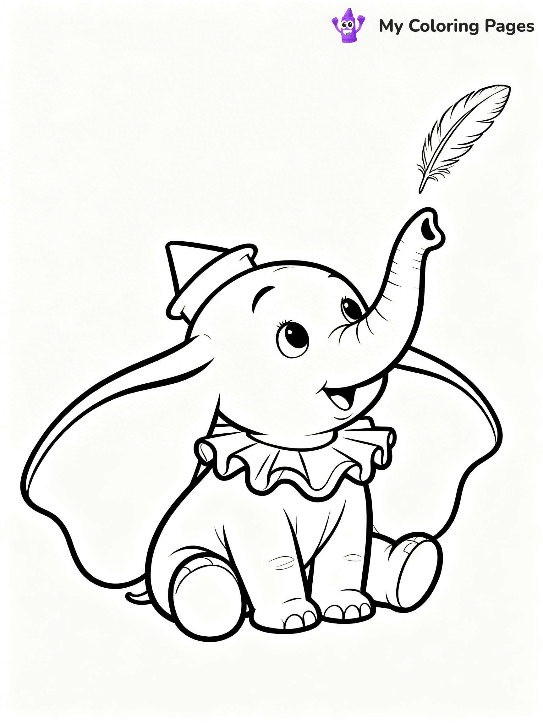 Dumbo Coloring Pages - 1