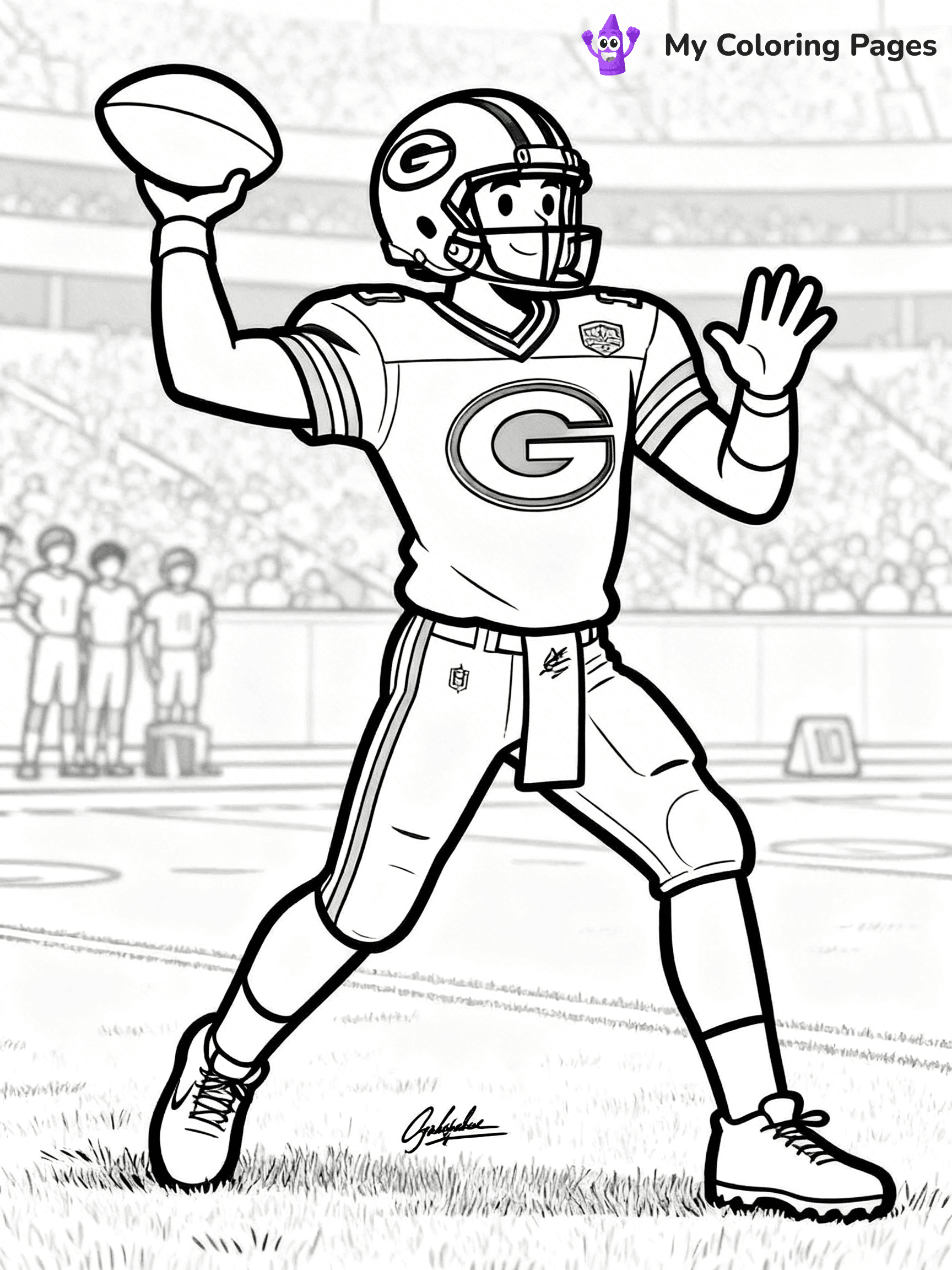 Green Bay Packers Coloring Pages - 17