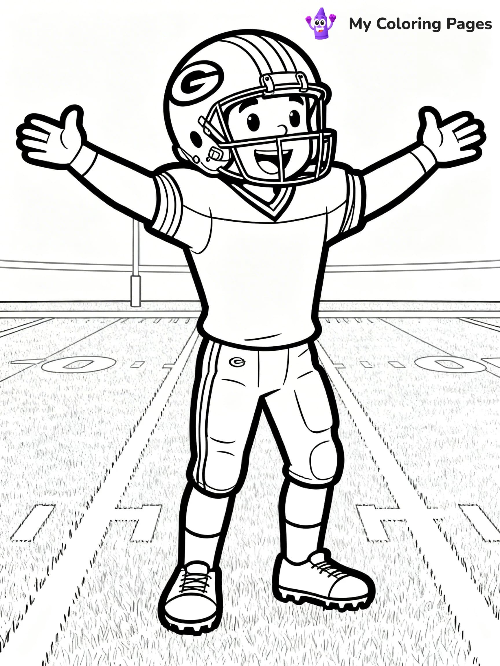 Green Bay Packers Coloring Pages - 2