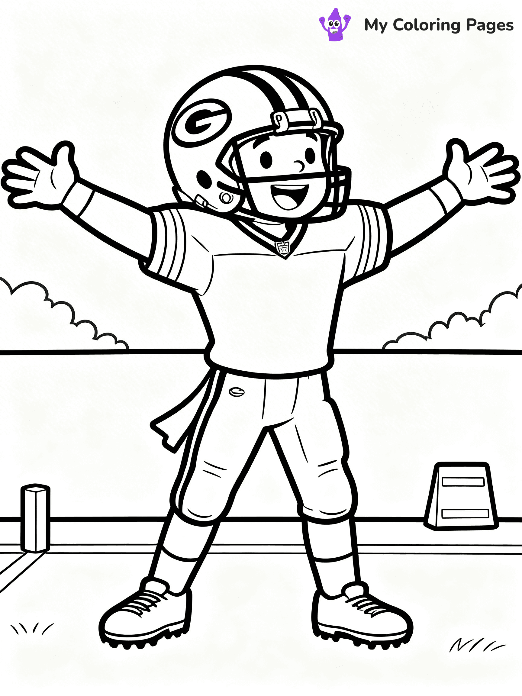 Green Bay Packers Coloring Pages - 1