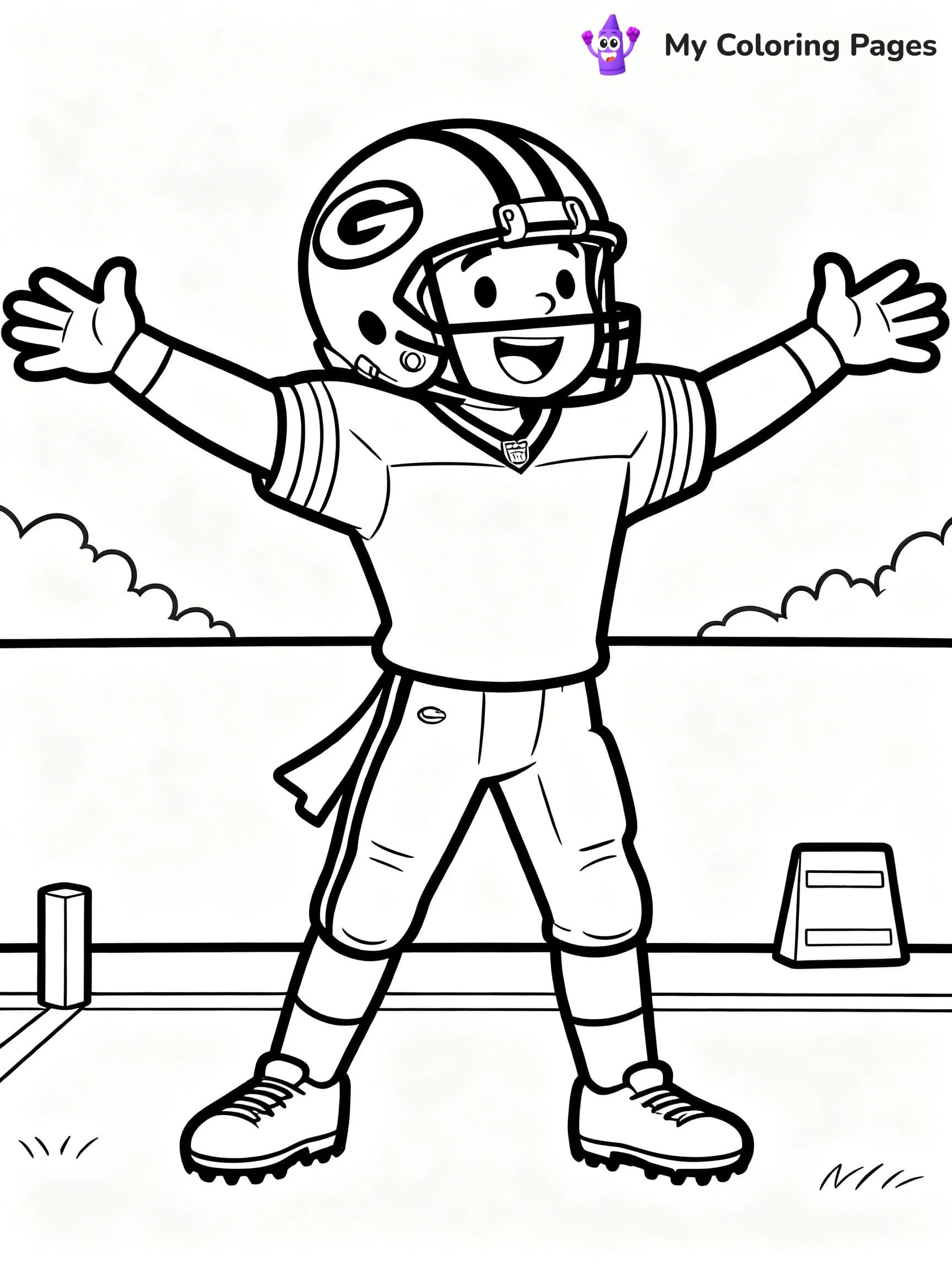 Green Bay Packers Coloring Pages - 1