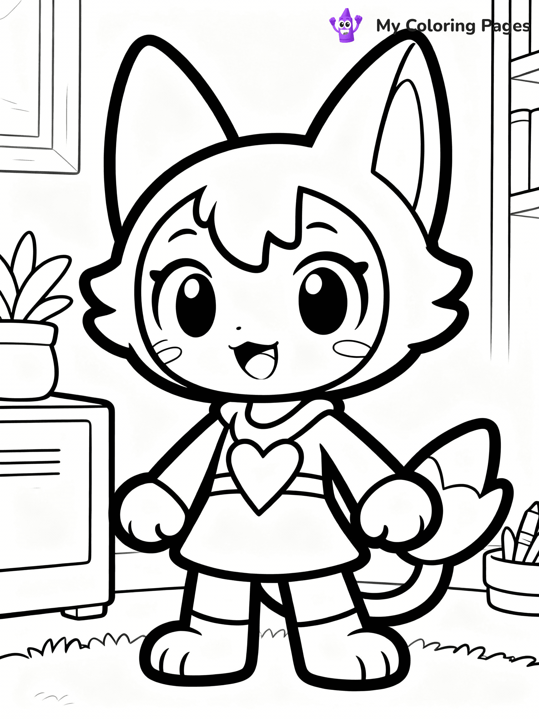 Aphmau Coloring Pages - 17