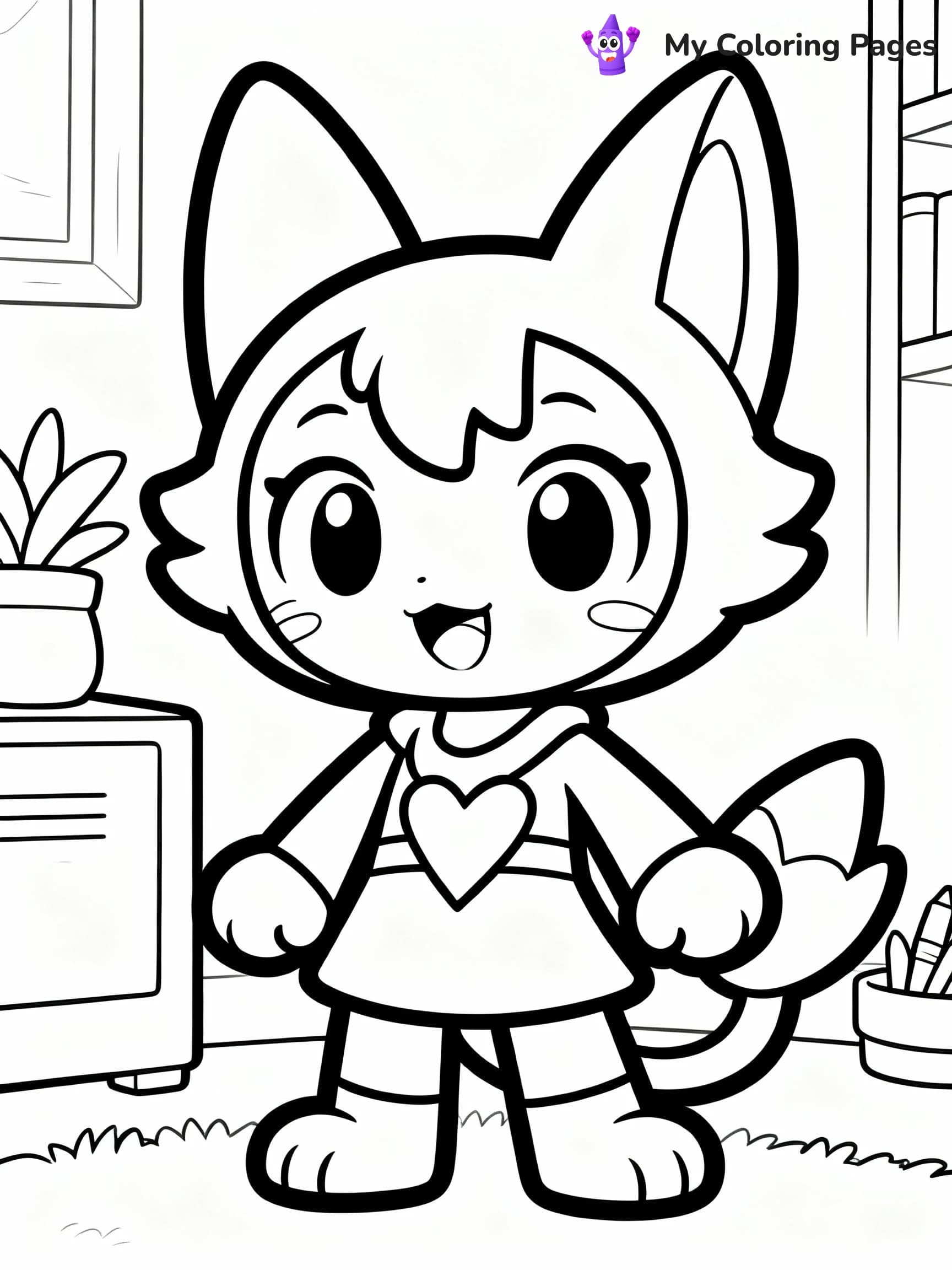 Aphmau Coloring Pages - 17