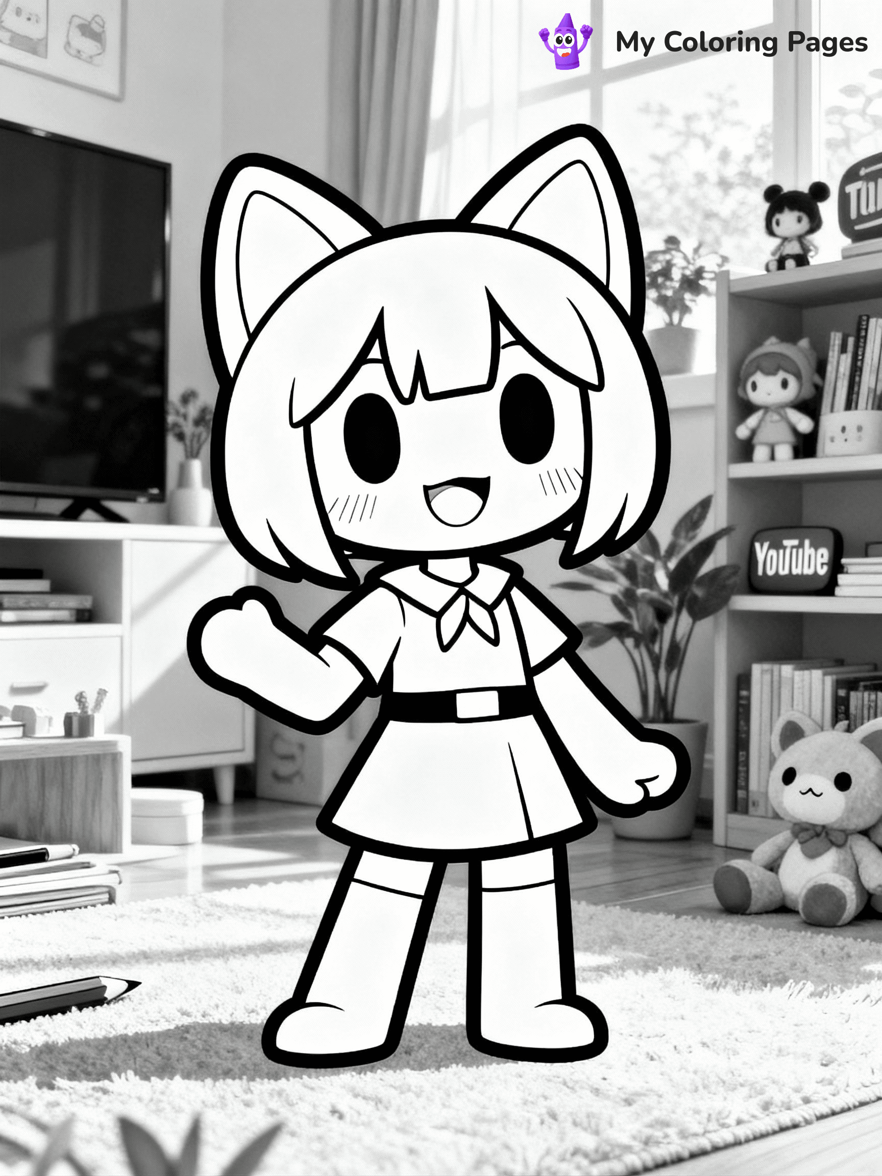 Aphmau Coloring Pages - 15