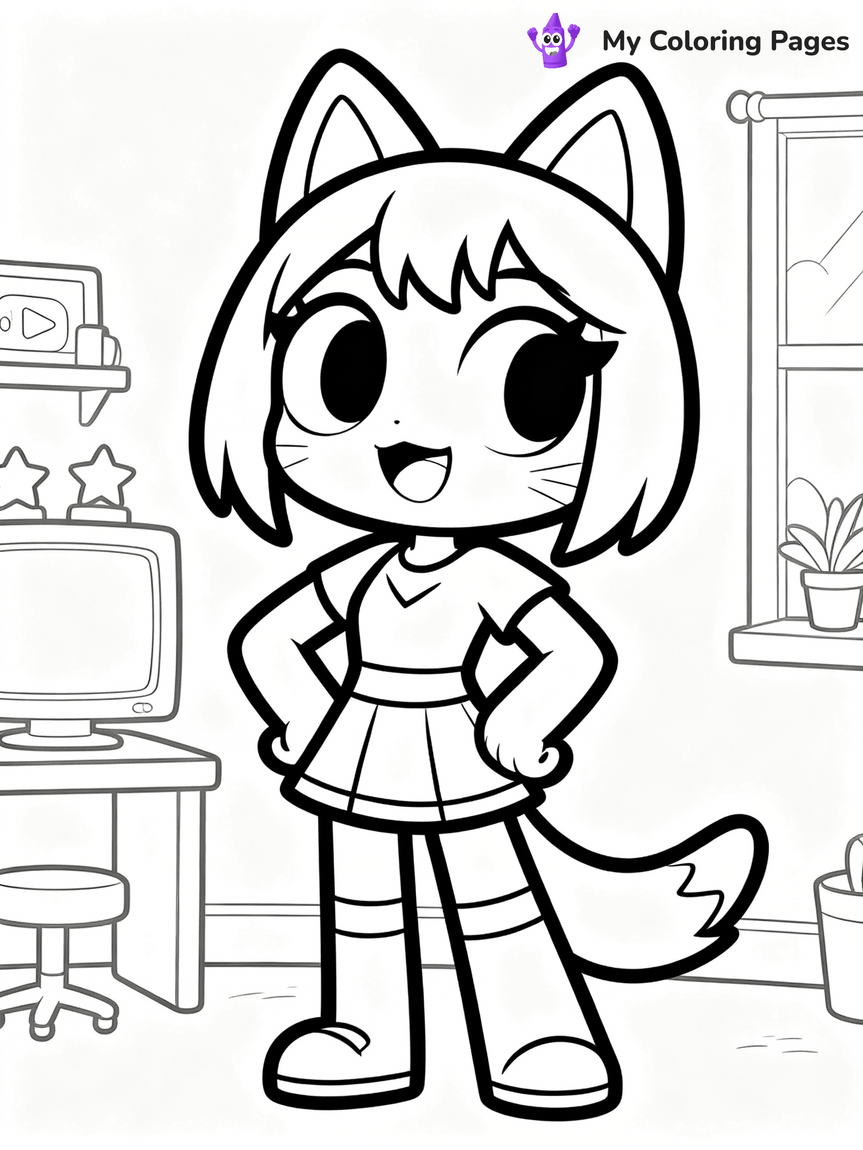 Aphmau Coloring Pages - 14