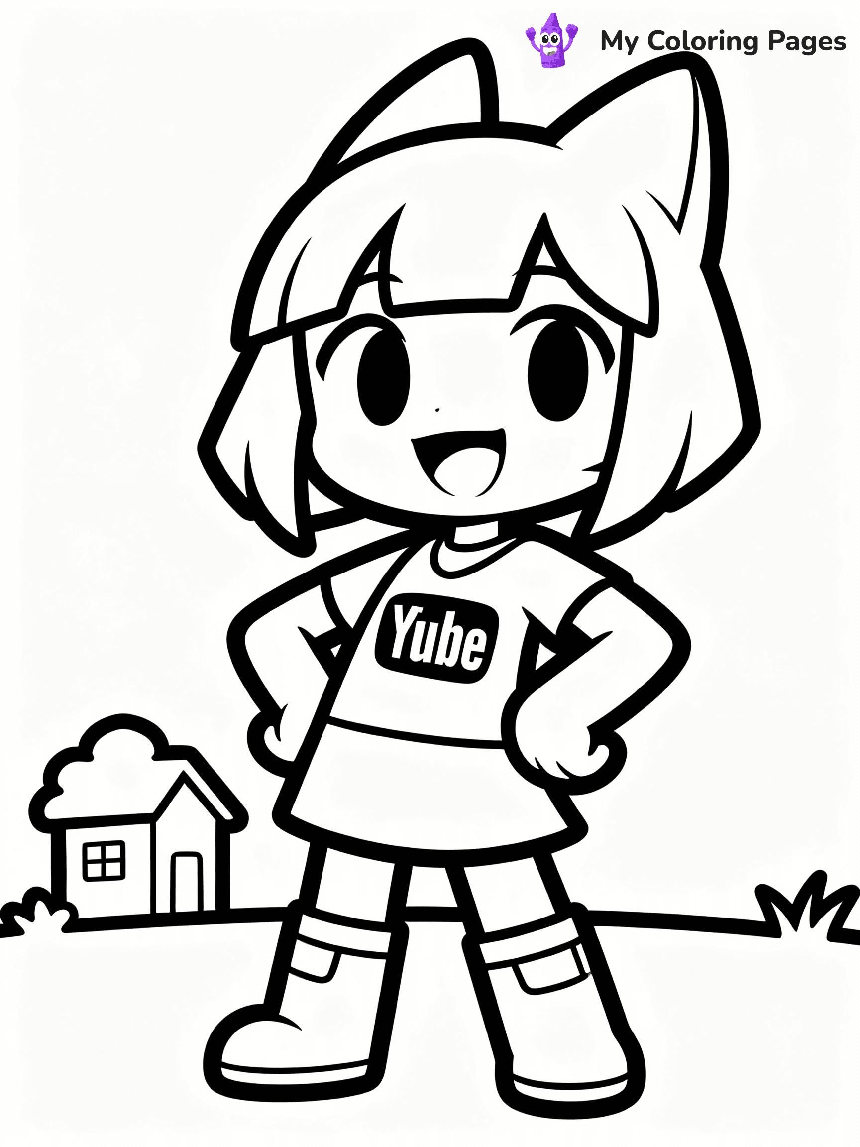 Aphmau Coloring Pages - 13