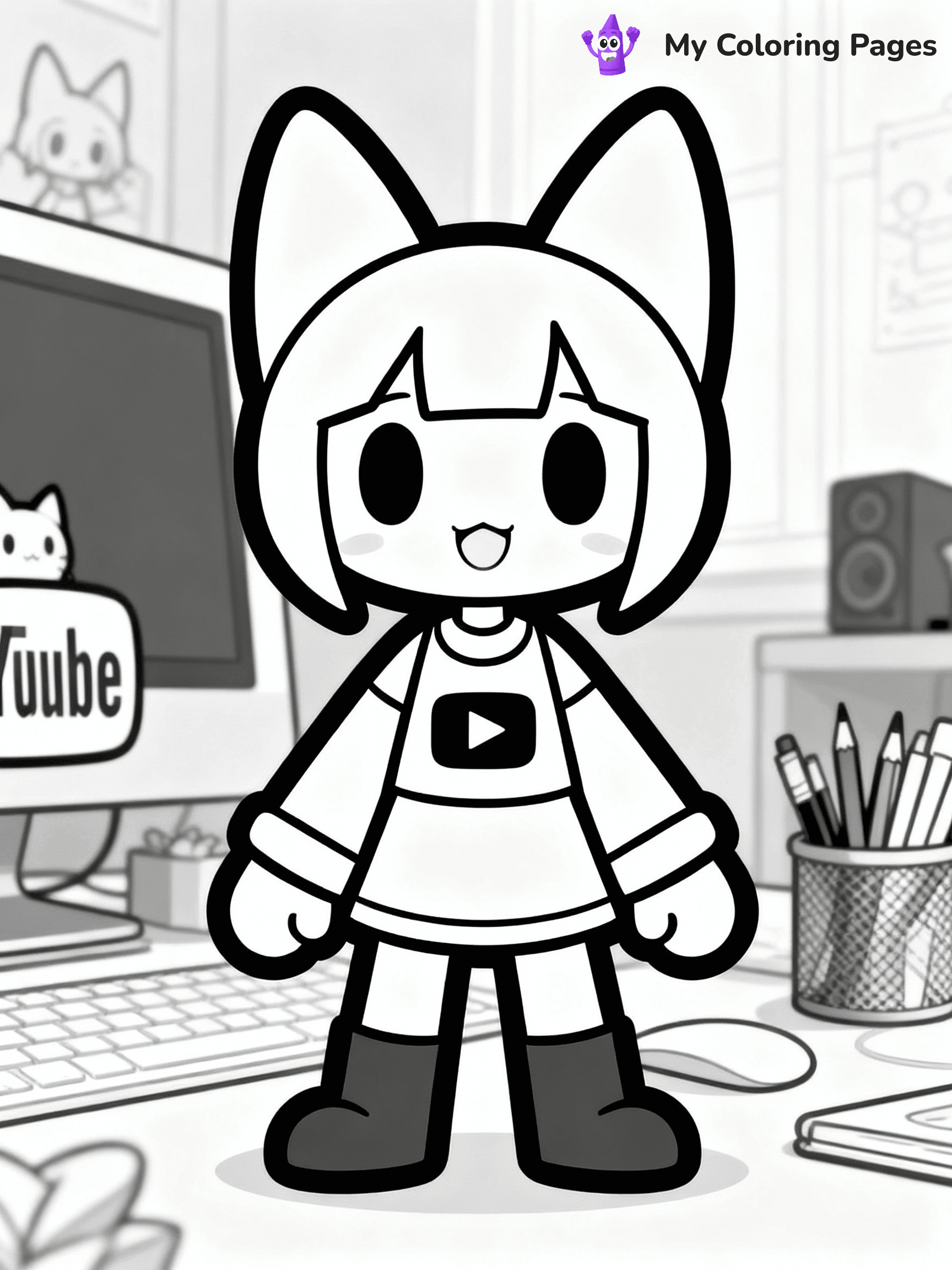 Aphmau Coloring Pages - 11