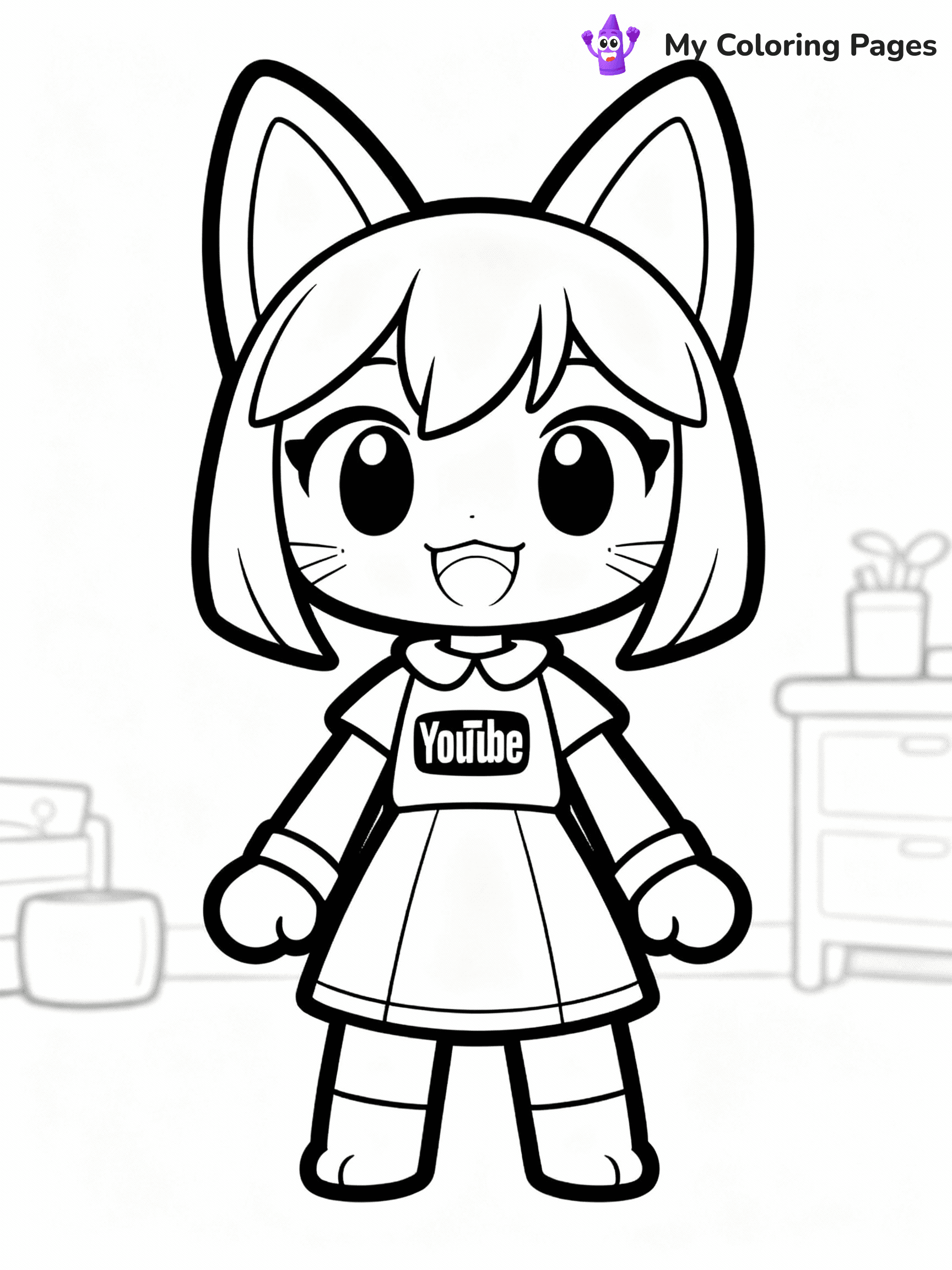 Aphmau Coloring Pages - 7