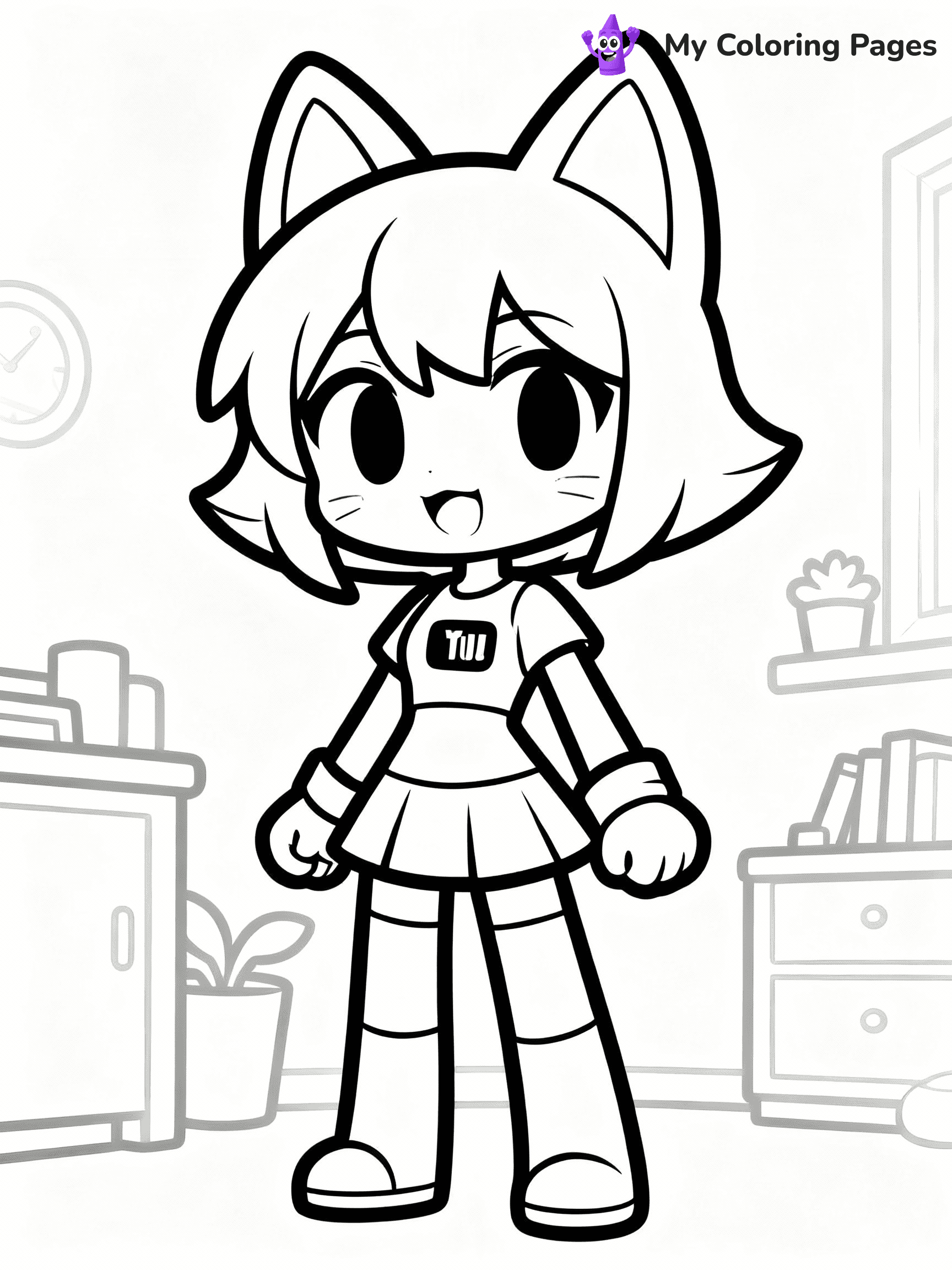 Aphmau Coloring Pages - 4