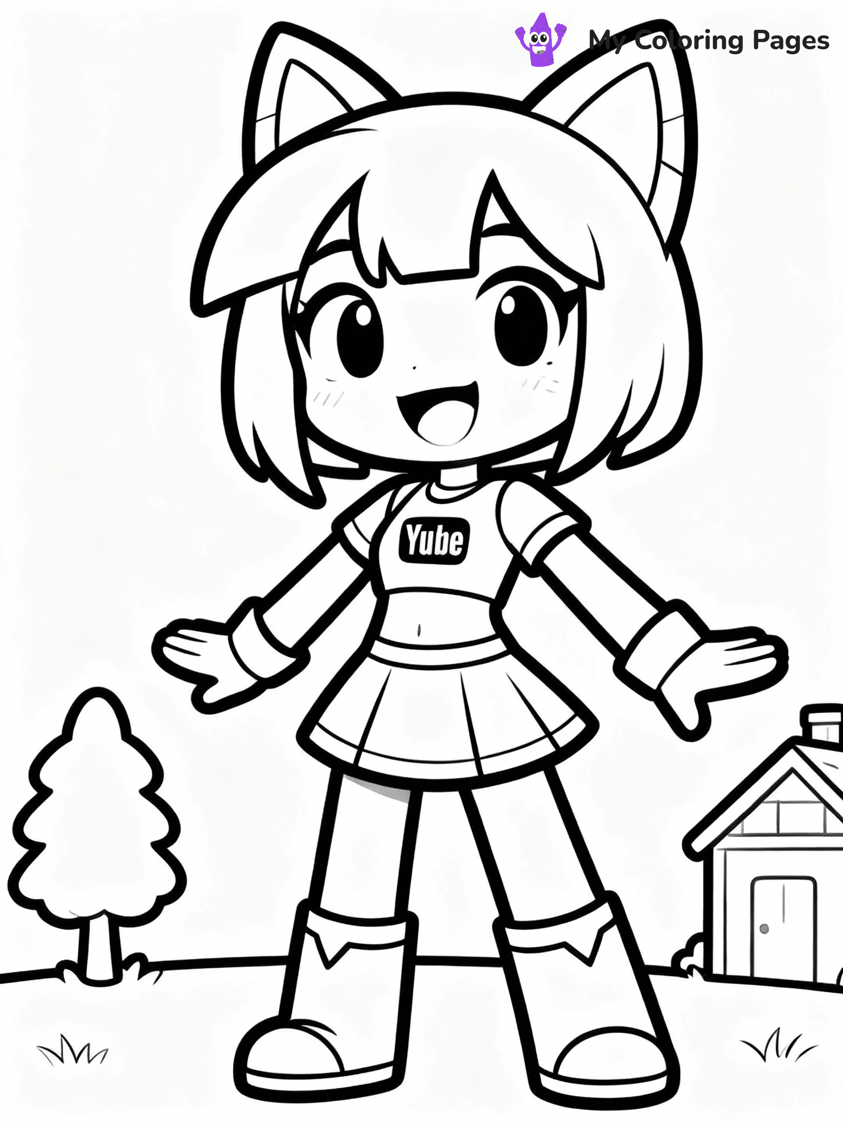 Aphmau Coloring Pages - 2