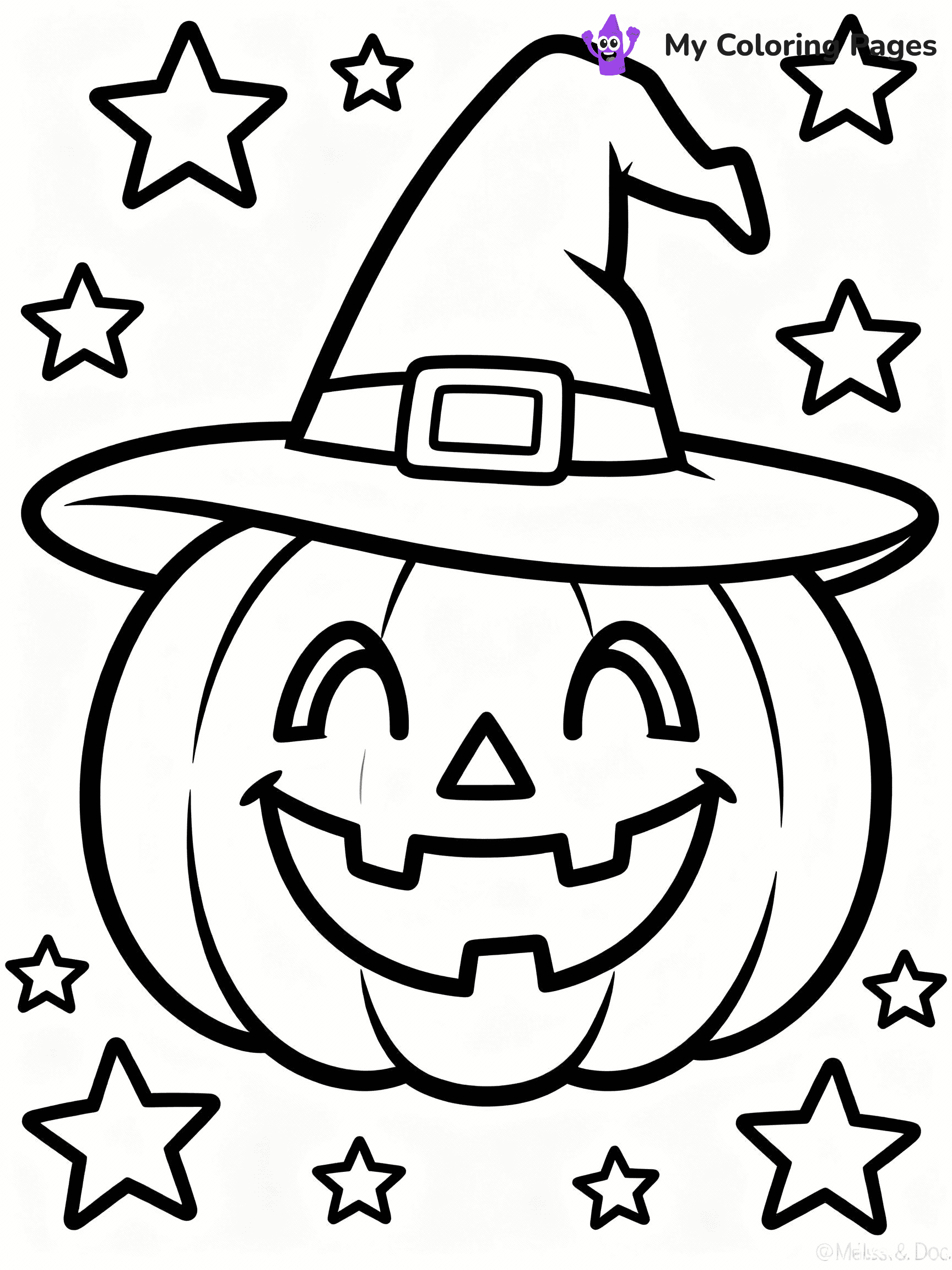 Jack O Lantern Coloring Pages - 22