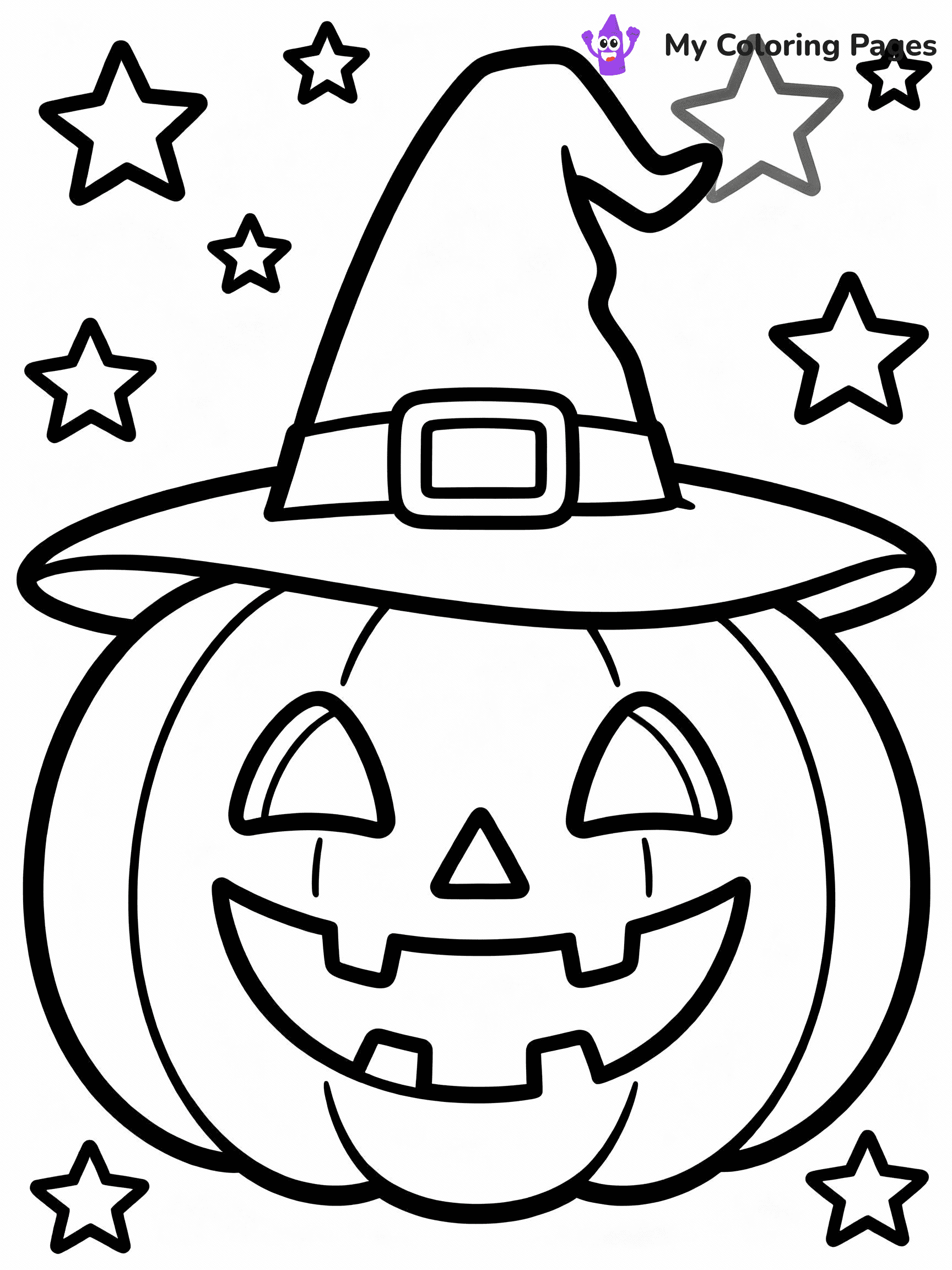 Jack O Lantern Coloring Pages - 19