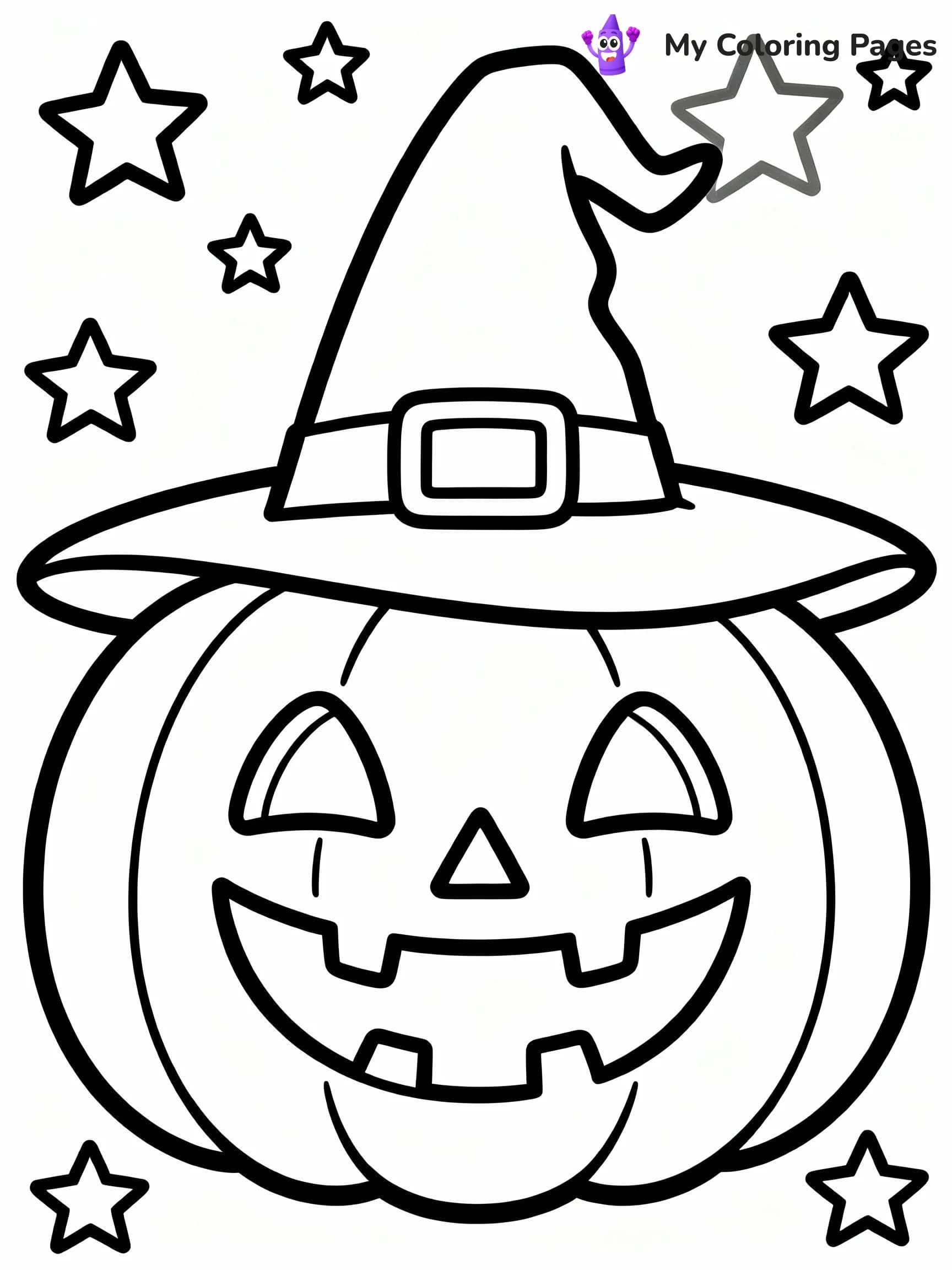 Jack O Lantern Coloring Pages - 19