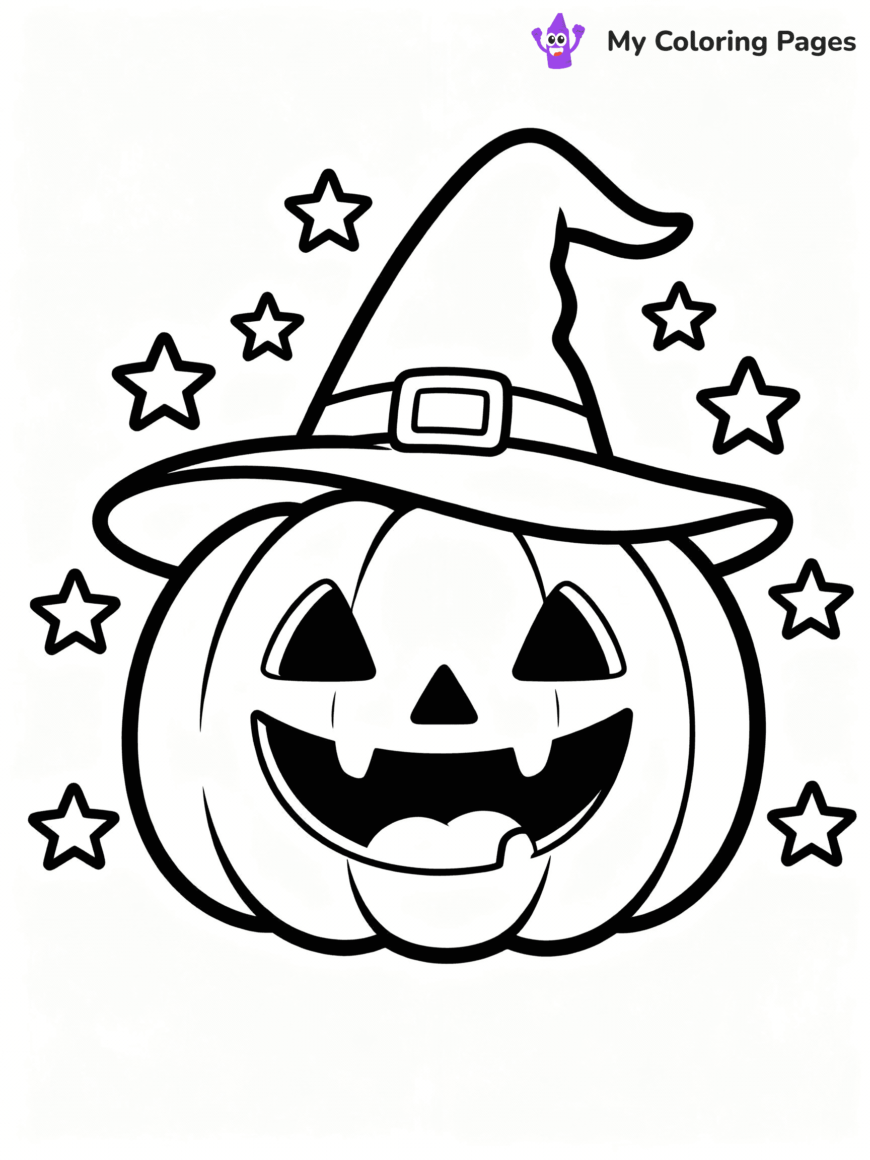 Jack O Lantern Coloring Pages - 17