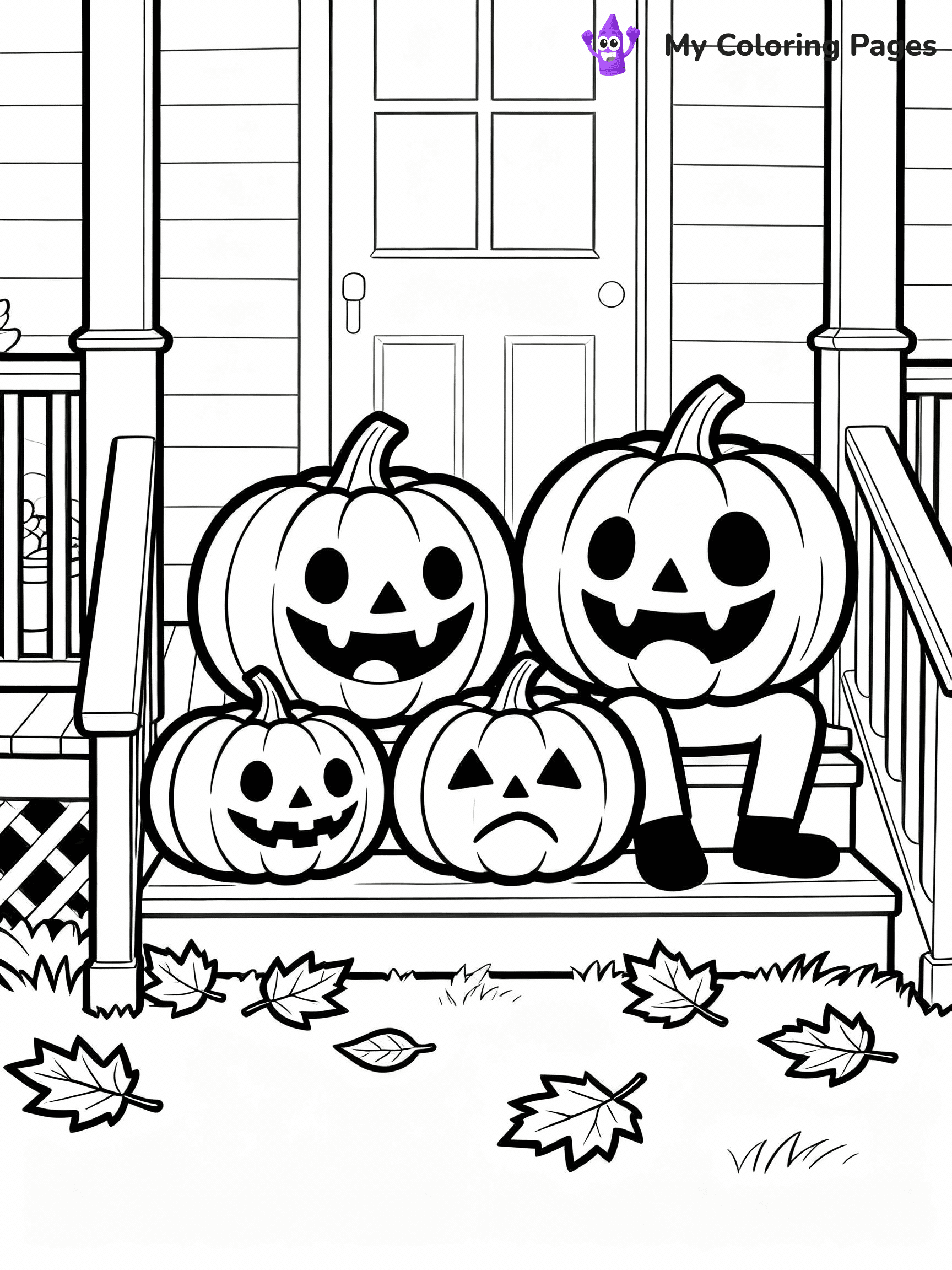 Jack O Lantern Coloring Pages - 12