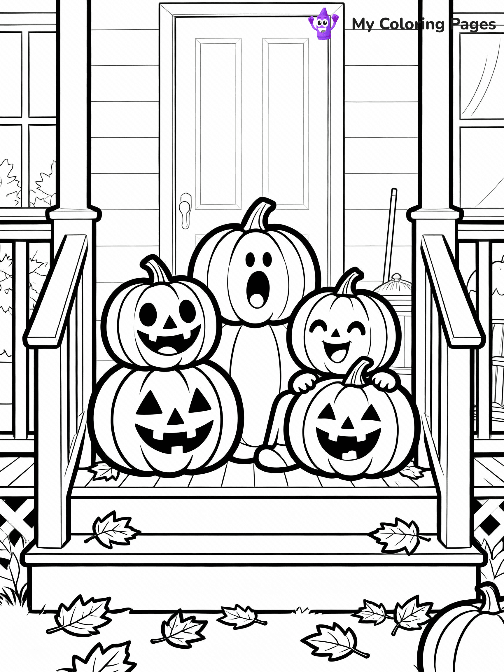Jack O Lantern Coloring Pages - 9