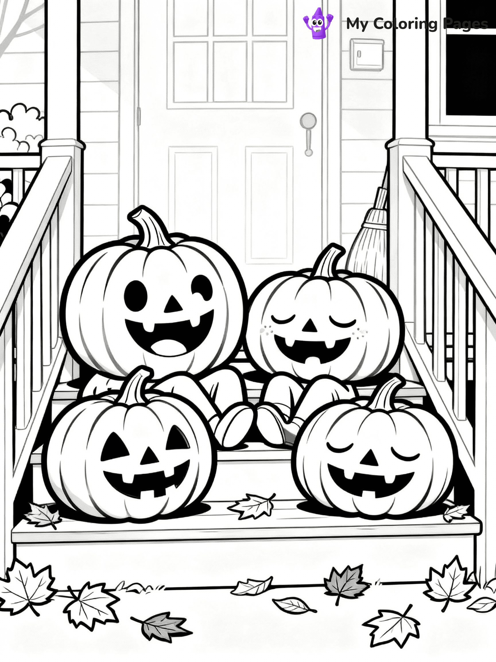 Jack O Lantern Coloring Pages - 8