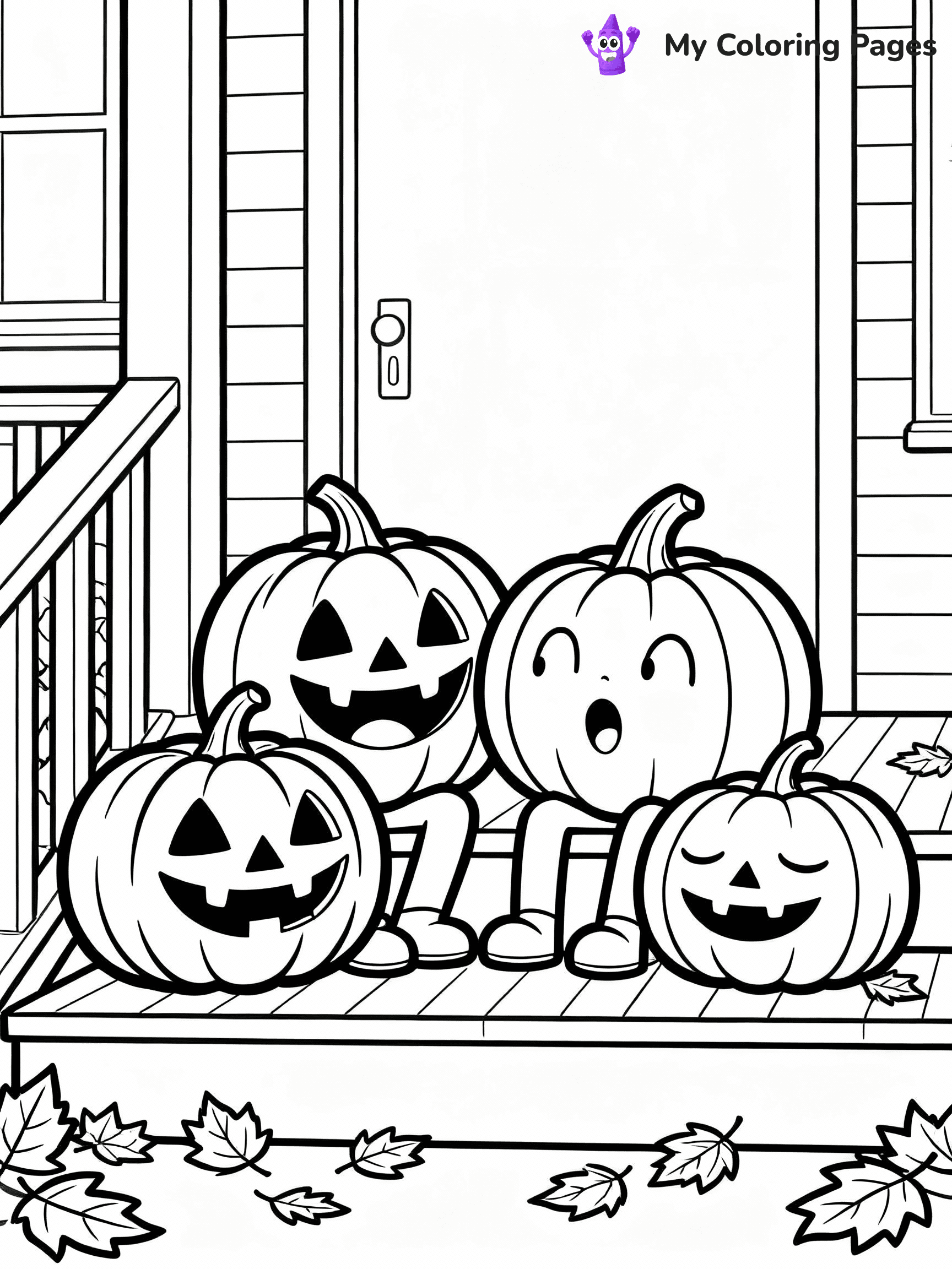Jack O Lantern Coloring Pages - 7