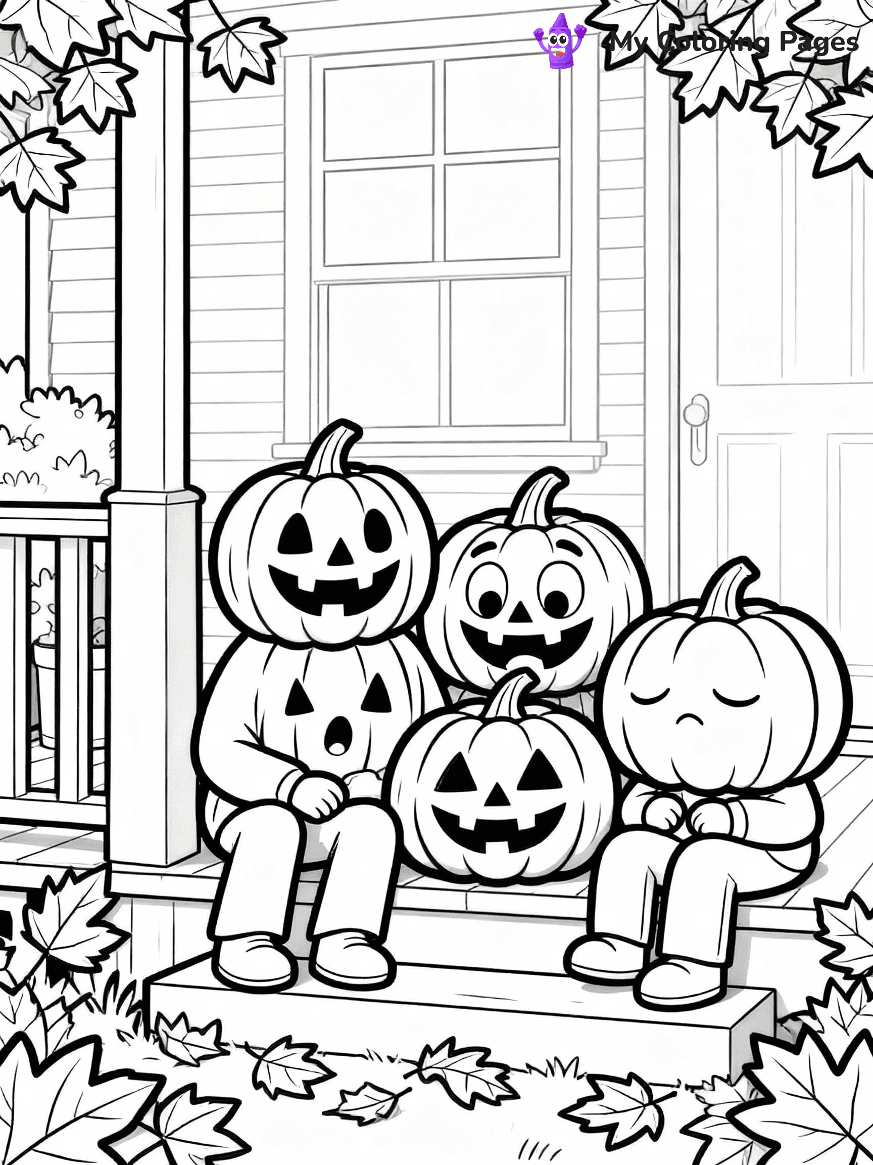 Jack O Lantern Coloring Pages - 6