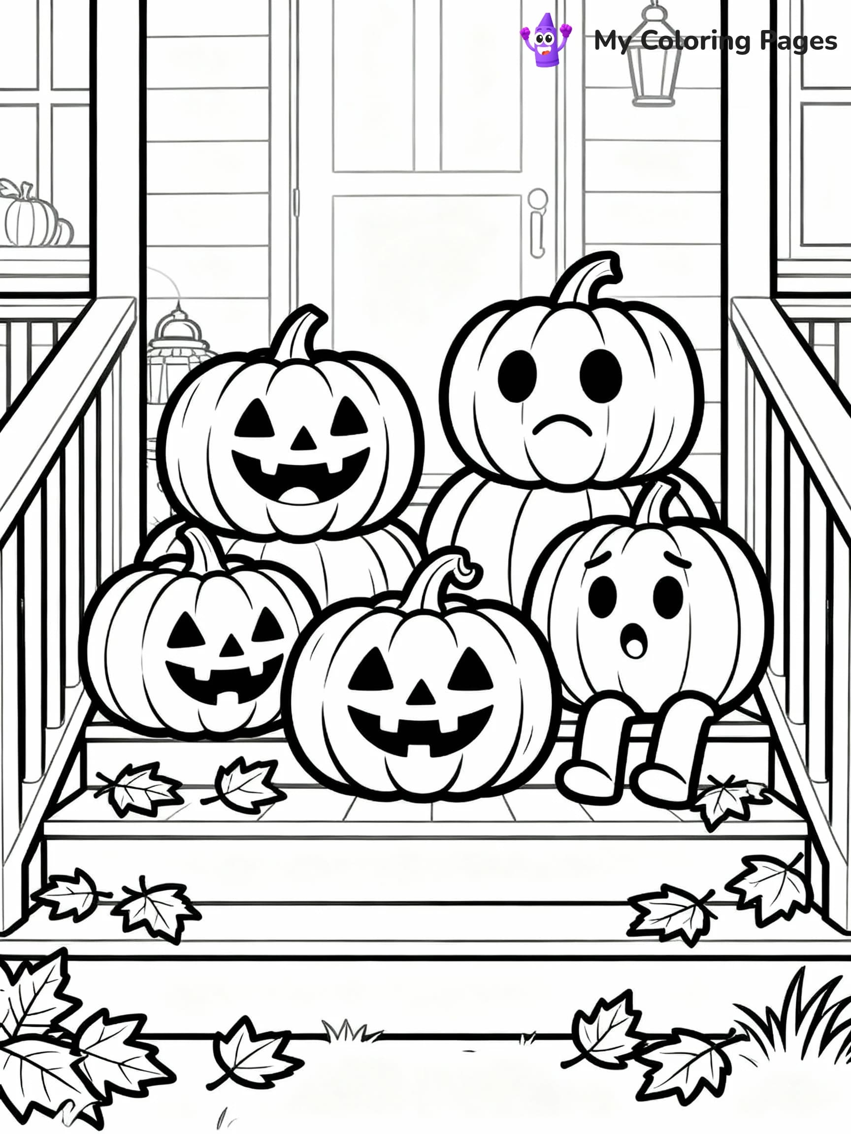 Jack O Lantern Coloring Pages - 4