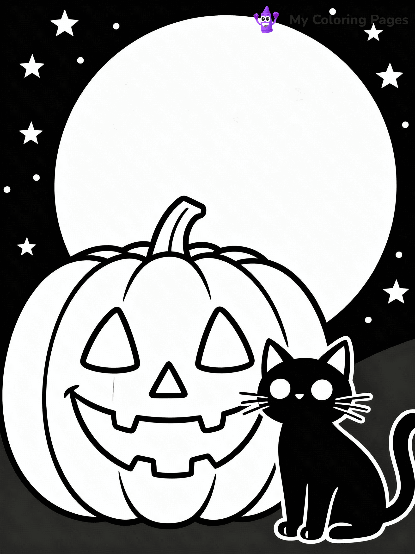 Jack O Lantern Coloring Pages - 3
