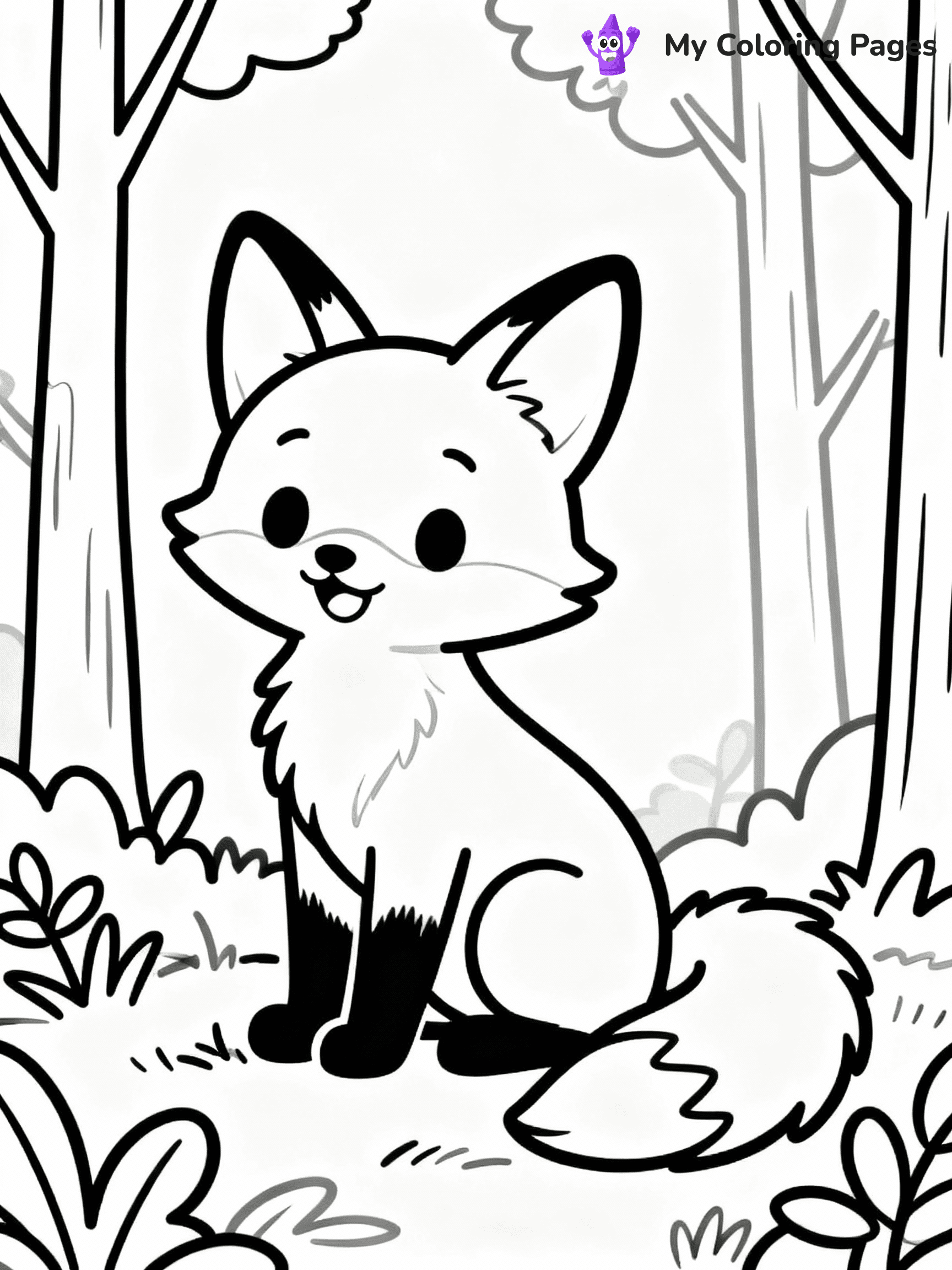 ⚠️ CRITICAL REQUIREMENT - ABSOLUTE BLACK AND WHITE ONLY ⚠️
This MUST be a BLACK AND WHITE line drawing ONLY. NO COLORS whatsoever.
- ONLY pure black lines (#000000) on pure white background (#FFFFFF)
- ABSOLUTELY NO colors, NO shading, NO gradients, NO grayscale
- If there are ANY colors in the output, the image is REJECTED
- This is a COLORING PAGE - meant to be COLORED IN by children
- The output must be UNCOLORED line art ready for coloring
⚠️ SUBJECT TO DRAW: Playful baby fox in a forest, sitting on its hind legs, bushy tail curled, large ears perked
(REMEMBER: Output must be BLACK AND WHITE line art only, NOT colored!)
# COLORING PAGE: BLACK OUTLINES ONLY - WHITE BACKGROUND MANDATORY
Create a **coloring book page** using EXACTLY two values: black lines, white space.
## NON-NEGOTIABLE BINARY RULES
- **ONLY #000000 (black) and #FFFFFF (white)** - NO other values exist
- **EVERY PIXEL = BLACK OR WHITE** - no gray/shading/antialiasing
- **WHITE BACKGROUND MANDATORY** - entire canvas stays white
- **ALL SHAPES HOLLOW** - everything is empty outlines waiting to be colored
- **FORBIDDEN:** fills, shading, gradients, patterns, textures, colors
- **NO SOLID REGIONS** - if it's not a thin line, it's wrong
## Universal Line Standards
- Black outlines ONLY - thin, uniform weight
- Every shape completely empty inside
- Closed contours suitable for coloring
- Simple flat illustration - zero depth/3D/realism
- **Style:** Whimsical Doodle Art Alley - rounded, friendly outlines (unless specified)
## Everything = Outline Only
- Characters/animals: hollow shapes
- Objects/clothing: empty contours
- Backgrounds/scenery: line work only
- Natural elements: outlined forms
- Dark/night areas: don't exist (use outlined symbols)
- Textures/patterns: convert to simple lines
## The Test
Can a child color EVERY white space with crayons? If any area is pre-filled/shaded/gray or colored in, it FAILS. Every shape must be waiting to receive color.
**FINAL OUTPUT**: Binary coloring page. Black lines define shapes. White spaces ready for coloring. Nothing else exists. No exceptions. Print-ready.
⚠️ FINAL REMINDER: Draw the subject "Playful baby fox in a forest, sitting on its hind legs, bushy tail curled, large ears perked" as BLACK AND WHITE line art. Zero colors in output.