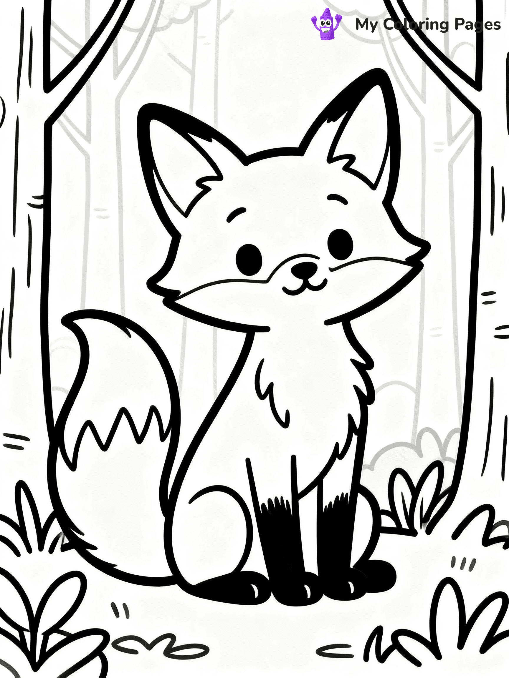 ⚠️ CRITICAL REQUIREMENT - ABSOLUTE BLACK AND WHITE ONLY ⚠️
This MUST be a BLACK AND WHITE line drawing ONLY. NO COLORS whatsoever.
- ONLY pure black lines (#000000) on pure white background (#FFFFFF)
- ABSOLUTELY NO colors, NO shading, NO gradients, NO grayscale
- If there are ANY colors in the output, the image is REJECTED
- This is a COLORING PAGE - meant to be COLORED IN by children
- The output must be UNCOLORED line art ready for coloring
⚠️ SUBJECT TO DRAW: Playful baby fox in a forest, sitting on its hind legs, bushy tail curled, large ears perked
(REMEMBER: Output must be BLACK AND WHITE line art only, NOT colored!)
# COLORING PAGE: BLACK OUTLINES ONLY - WHITE BACKGROUND MANDATORY
Create a **coloring book page** using EXACTLY two values: black lines, white space.
## NON-NEGOTIABLE BINARY RULES
- **ONLY #000000 (black) and #FFFFFF (white)** - NO other values exist
- **EVERY PIXEL = BLACK OR WHITE** - no gray/shading/antialiasing
- **WHITE BACKGROUND MANDATORY** - entire canvas stays white
- **ALL SHAPES HOLLOW** - everything is empty outlines waiting to be colored
- **FORBIDDEN:** fills, shading, gradients, patterns, textures, colors
- **NO SOLID REGIONS** - if it's not a thin line, it's wrong
## Universal Line Standards
- Black outlines ONLY - thin, uniform weight
- Every shape completely empty inside
- Closed contours suitable for coloring
- Simple flat illustration - zero depth/3D/realism
- **Style:** Whimsical Doodle Art Alley - rounded, friendly outlines (unless specified)
## Everything = Outline Only
- Characters/animals: hollow shapes
- Objects/clothing: empty contours
- Backgrounds/scenery: line work only
- Natural elements: outlined forms
- Dark/night areas: don't exist (use outlined symbols)
- Textures/patterns: convert to simple lines
## The Test
Can a child color EVERY white space with crayons? If any area is pre-filled/shaded/gray or colored in, it FAILS. Every shape must be waiting to receive color.
**FINAL OUTPUT**: Binary coloring page. Black lines define shapes. White spaces ready for coloring. Nothing else exists. No exceptions. Print-ready.
⚠️ FINAL REMINDER: Draw the subject "Playful baby fox in a forest, sitting on its hind legs, bushy tail curled, large ears perked" as BLACK AND WHITE line art. Zero colors in output.