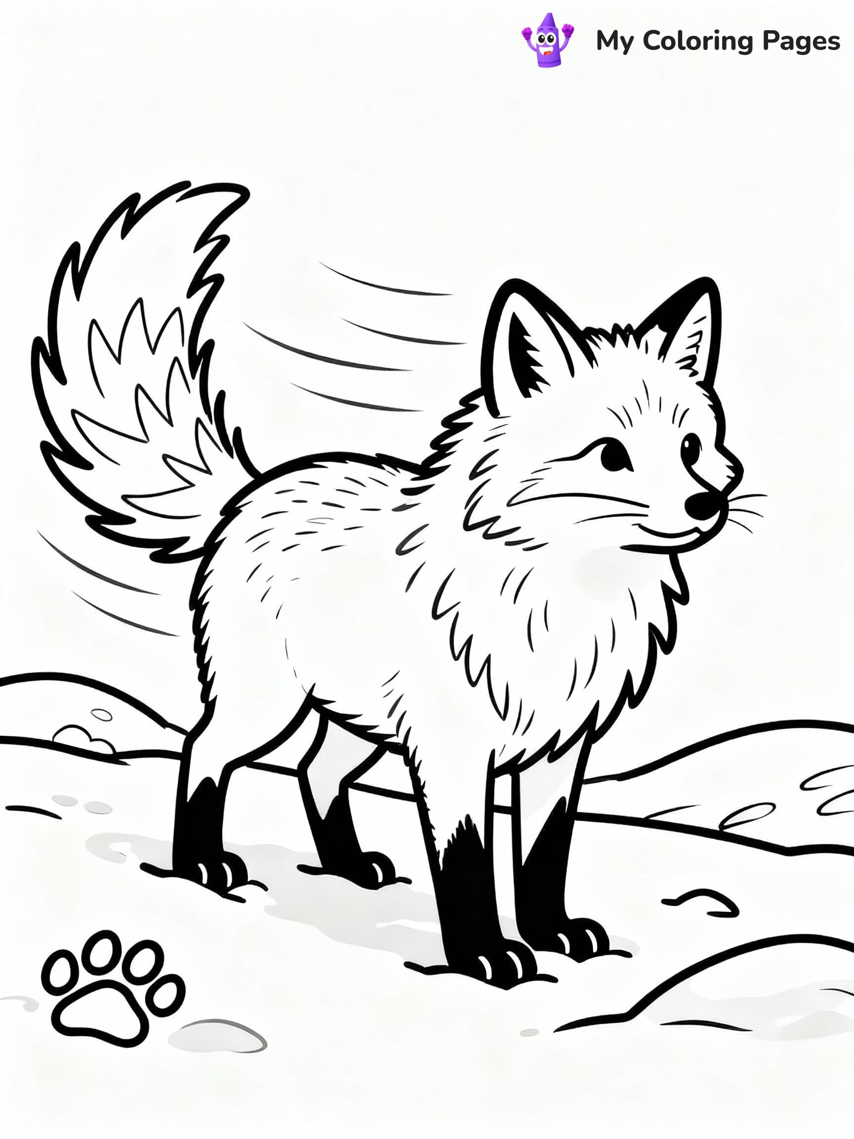 Fox Coloring Pages - 24