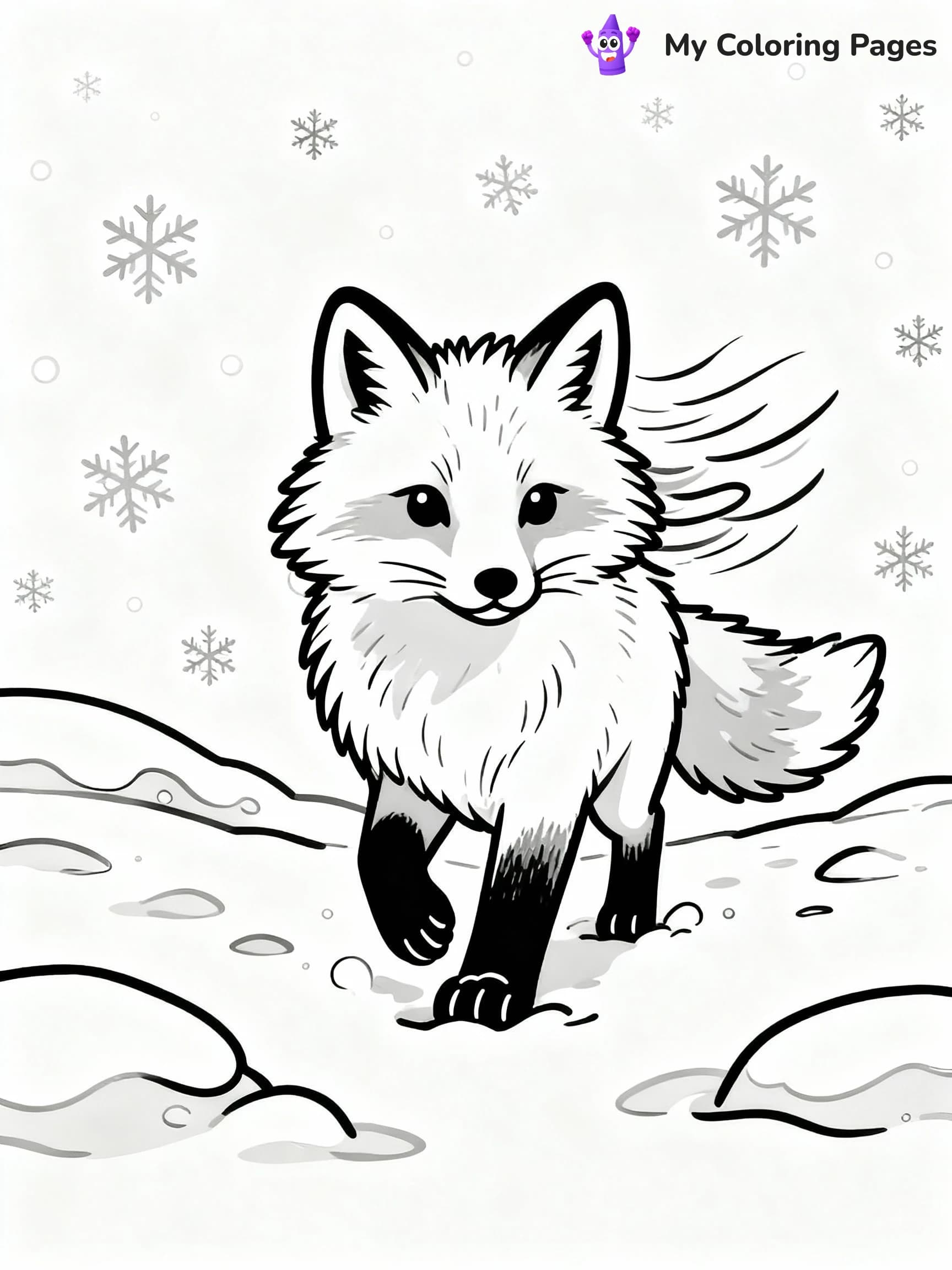 Fox Coloring Pages - 23