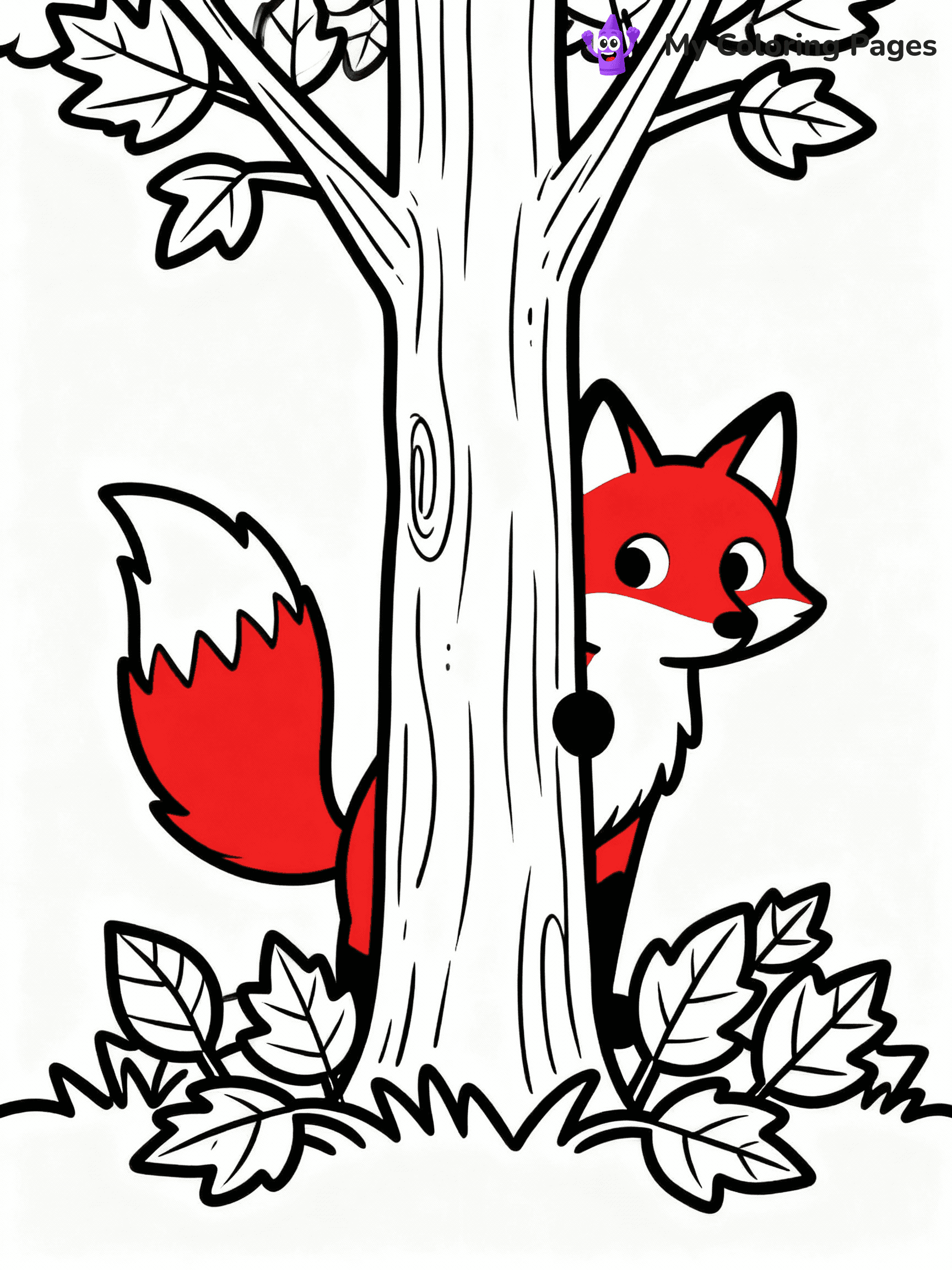 ⚠️ CRITICAL REQUIREMENT - ABSOLUTE BLACK AND WHITE ONLY ⚠️
This MUST be a BLACK AND WHITE line drawing ONLY. NO COLORS whatsoever.
- ONLY pure black lines (#000000) on pure white background (#FFFFFF)
- ABSOLUTELY NO colors, NO shading, NO gradients, NO grayscale
- If there are ANY colors in the output, the image is REJECTED
- This is a COLORING PAGE - meant to be COLORED IN by children
- The output must be UNCOLORED line art ready for coloring
⚠️ SUBJECT TO DRAW: Red fox peeking from behind a tree, bushy tail visible, eyes wide, surrounded by autumn leaves
(REMEMBER: Output must be BLACK AND WHITE line art only, NOT colored!)
# COLORING PAGE: BLACK OUTLINES ONLY - WHITE BACKGROUND MANDATORY
Create a **coloring book page** using EXACTLY two values: black lines, white space.
## NON-NEGOTIABLE BINARY RULES
- **ONLY #000000 (black) and #FFFFFF (white)** - NO other values exist
- **EVERY PIXEL = BLACK OR WHITE** - no gray/shading/antialiasing
- **WHITE BACKGROUND MANDATORY** - entire canvas stays white
- **ALL SHAPES HOLLOW** - everything is empty outlines waiting to be colored
- **FORBIDDEN:** fills, shading, gradients, patterns, textures, colors
- **NO SOLID REGIONS** - if it's not a thin line, it's wrong
## Universal Line Standards
- Black outlines ONLY - thin, uniform weight
- Every shape completely empty inside
- Closed contours suitable for coloring
- Simple flat illustration - zero depth/3D/realism
- **Style:** Whimsical Doodle Art Alley - rounded, friendly outlines (unless specified)
## Everything = Outline Only
- Characters/animals: hollow shapes
- Objects/clothing: empty contours
- Backgrounds/scenery: line work only
- Natural elements: outlined forms
- Dark/night areas: don't exist (use outlined symbols)
- Textures/patterns: convert to simple lines
## The Test
Can a child color EVERY white space with crayons? If any area is pre-filled/shaded/gray or colored in, it FAILS. Every shape must be waiting to receive color.
**FINAL OUTPUT**: Binary coloring page. Black lines define shapes. White spaces ready for coloring. Nothing else exists. No exceptions. Print-ready.
⚠️ FINAL REMINDER: Draw the subject "Red fox peeking from behind a tree, bushy tail visible, eyes wide, surrounded by autumn leaves" as BLACK AND WHITE line art. Zero colors in output.