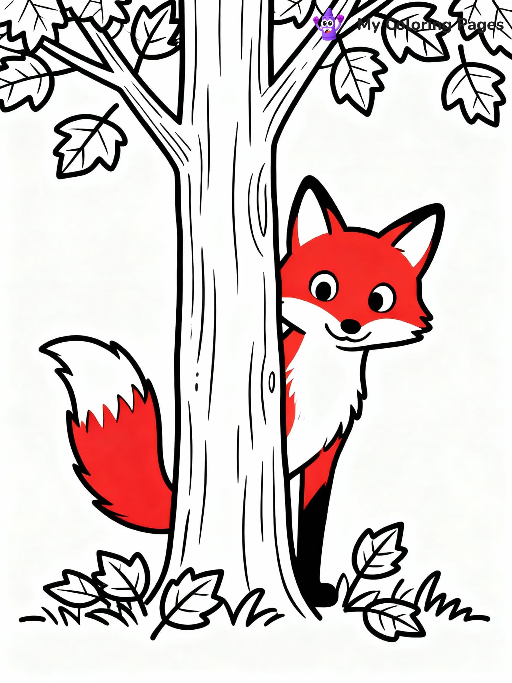 Fox Coloring Pages - 16